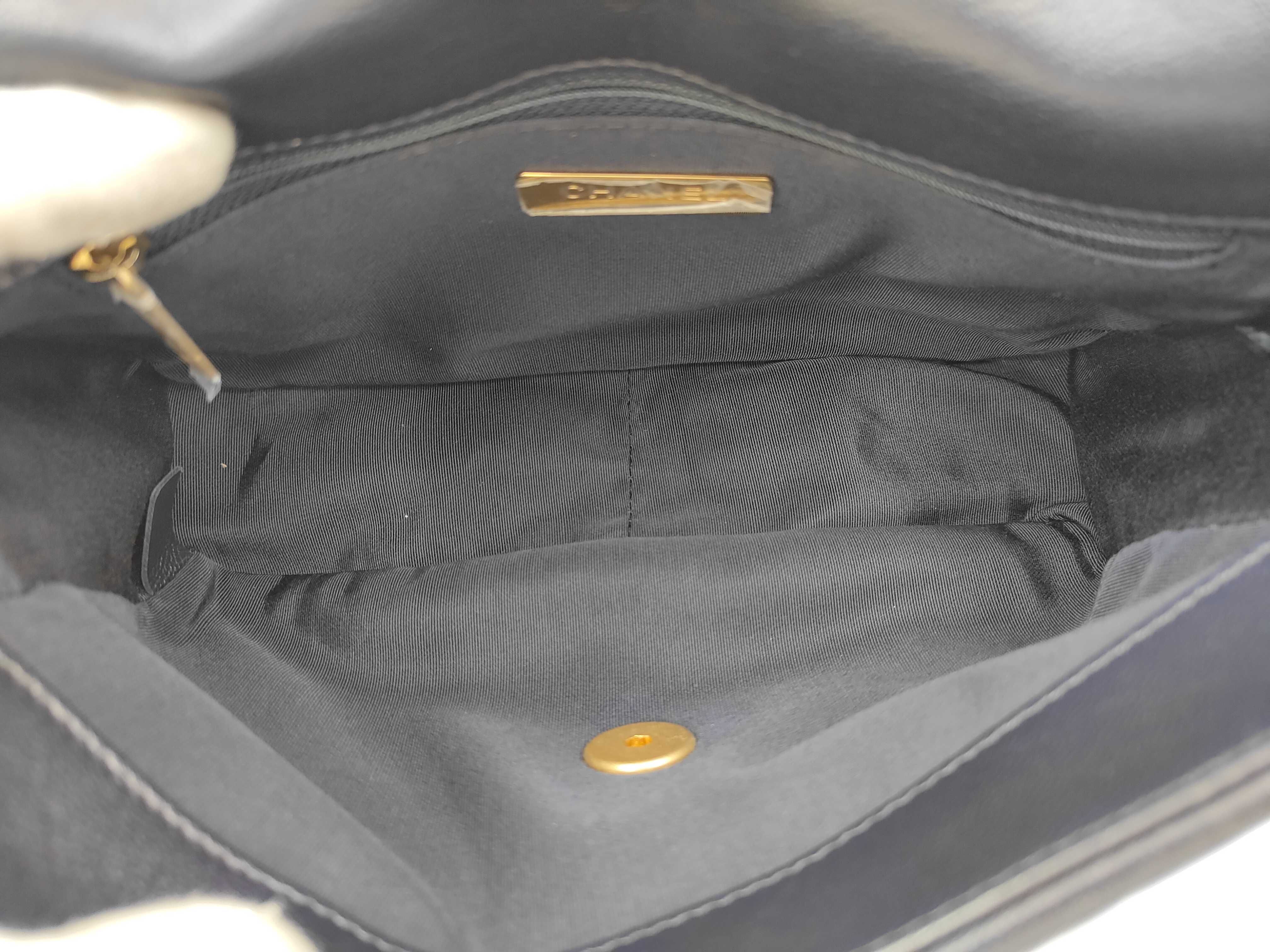 Lambskin Navy Gold x Silver Hardware 30081819 Chain Shoulder Bag — view 10