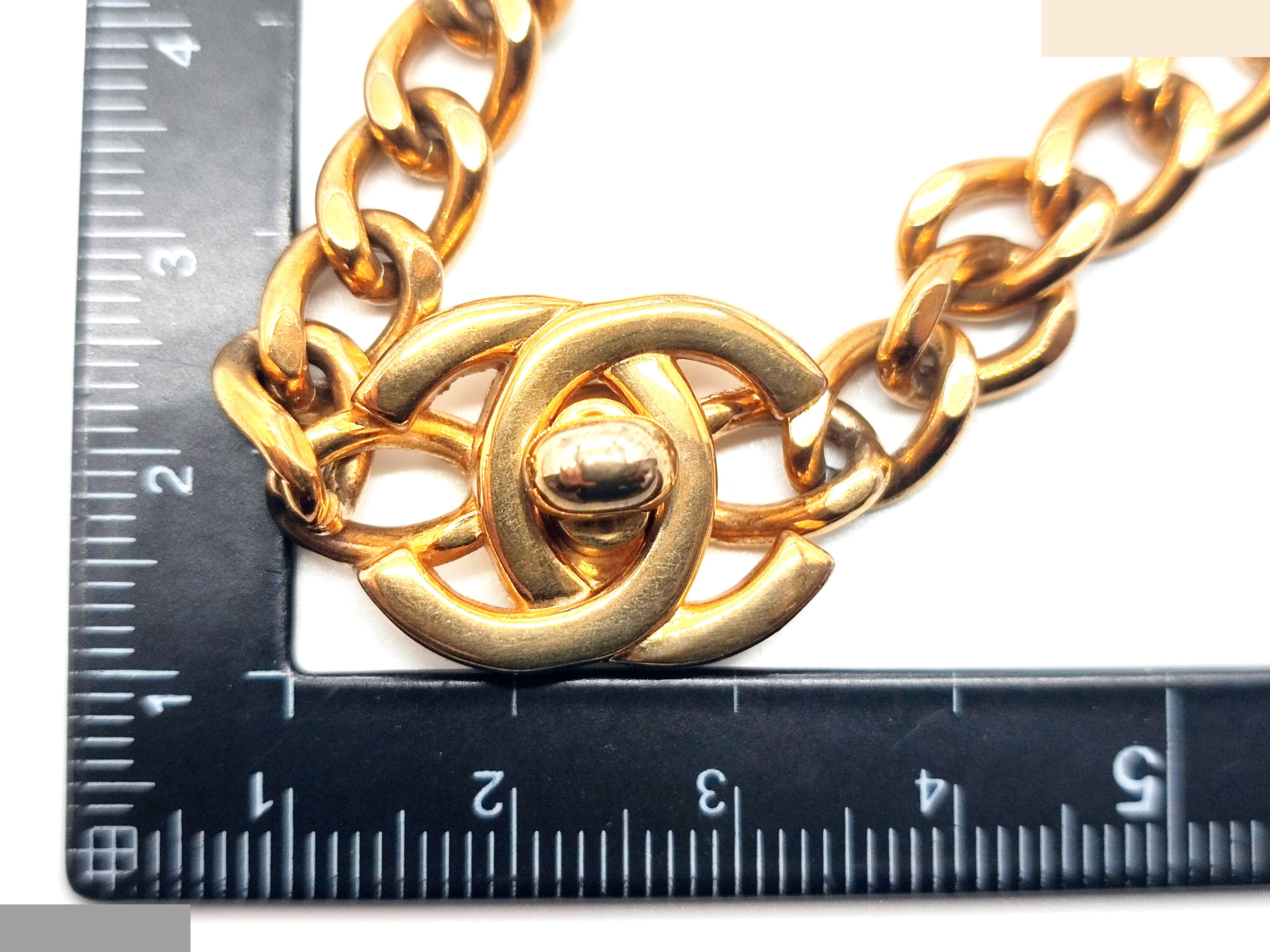 Coco Mark Turnlock Bracelet 96P, Wrist size approximately 16.5cm — view 8