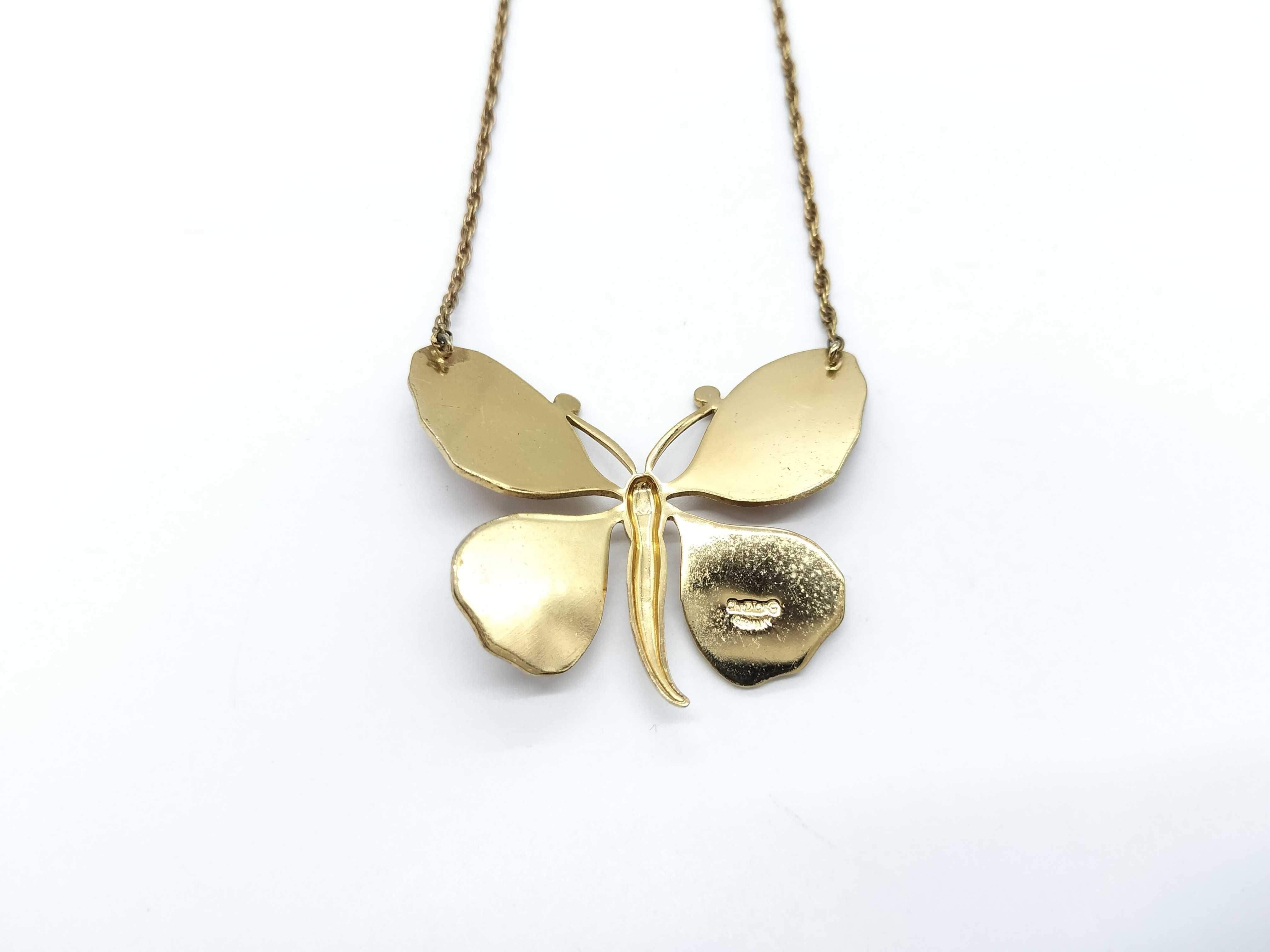 Germany Butterfly Motif Necklace, Gold Color Necklace — view 2