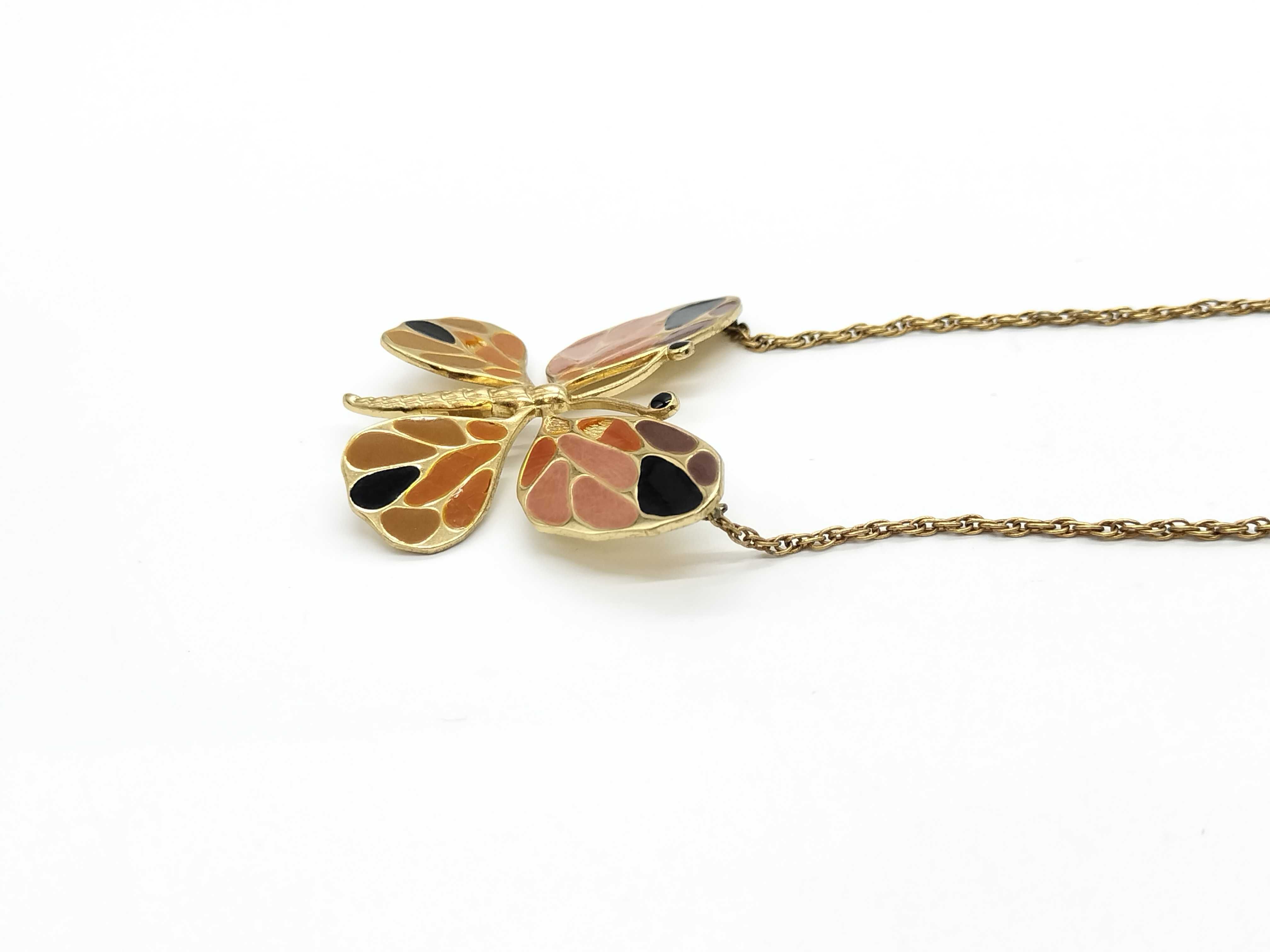 Germany Butterfly Motif Necklace, Gold Color Necklace — view 4