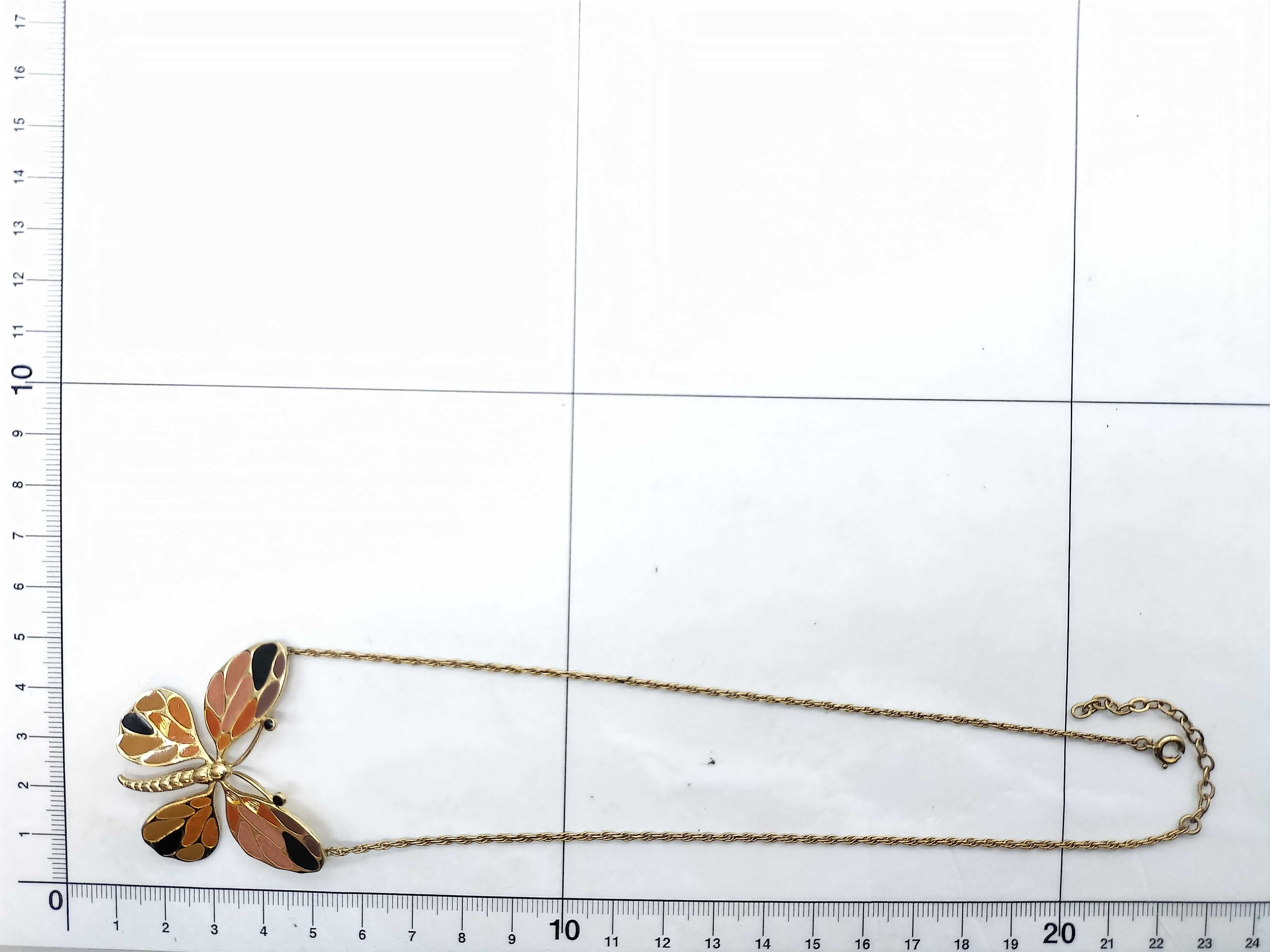 Germany Butterfly Motif Necklace, Gold Color Necklace — view 6