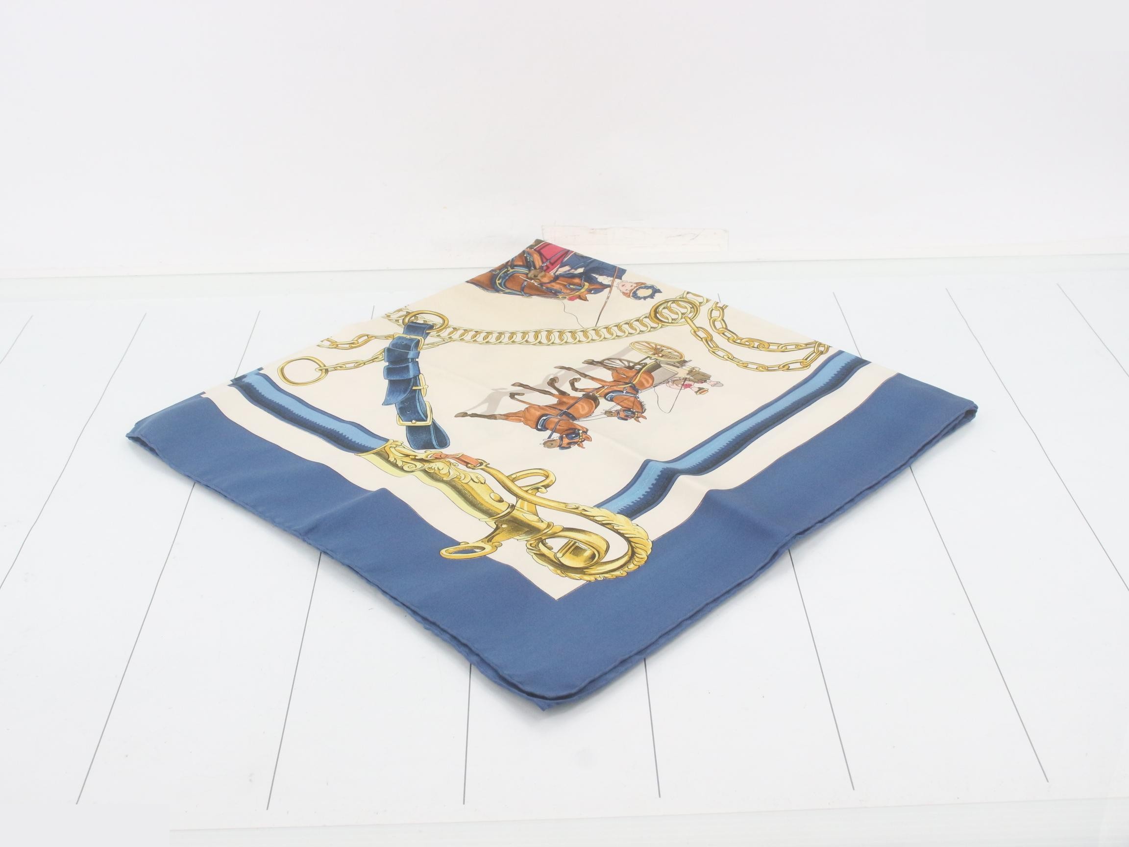 Carre 90 Carriage Motif Scarf — view 2