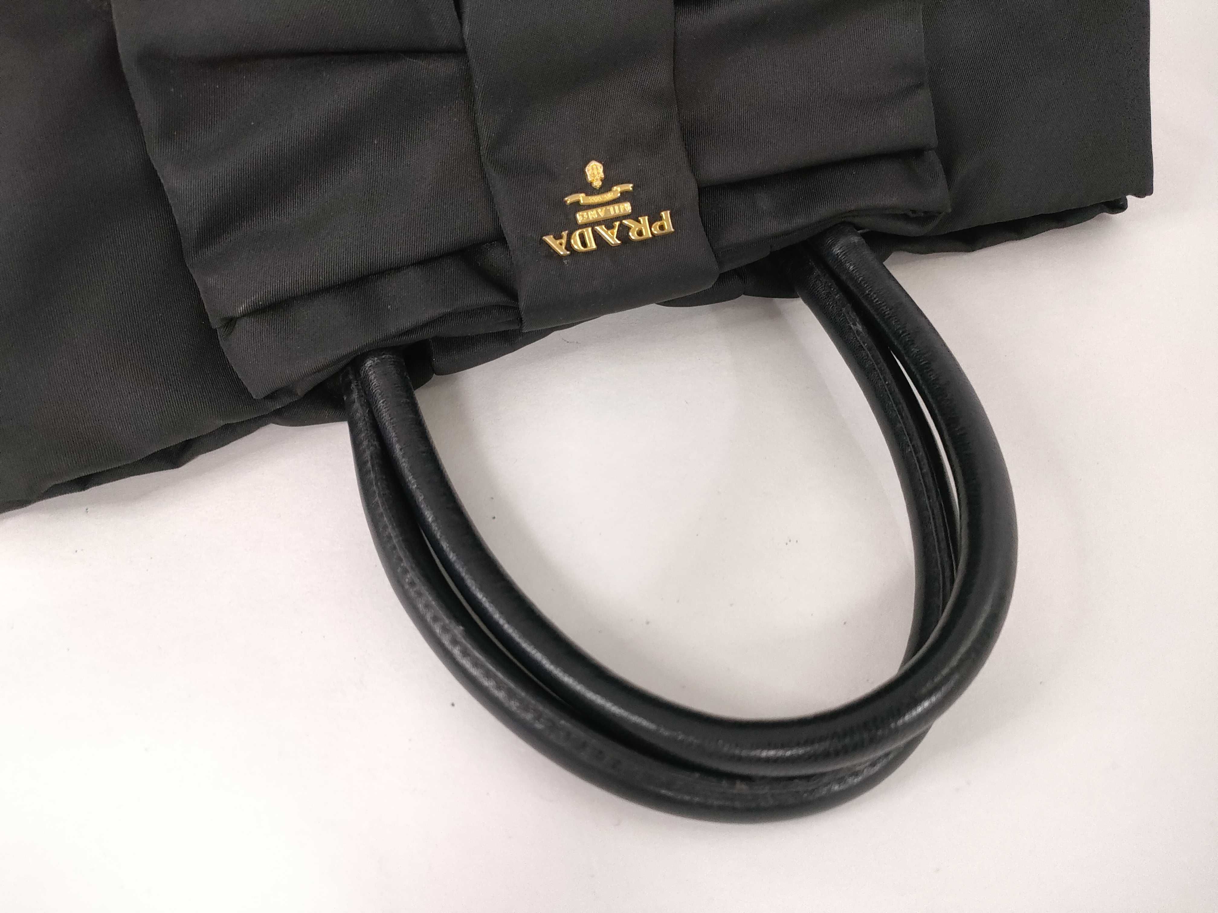 Nylon Prada Handbag Ribbon Tote Bag — view 3