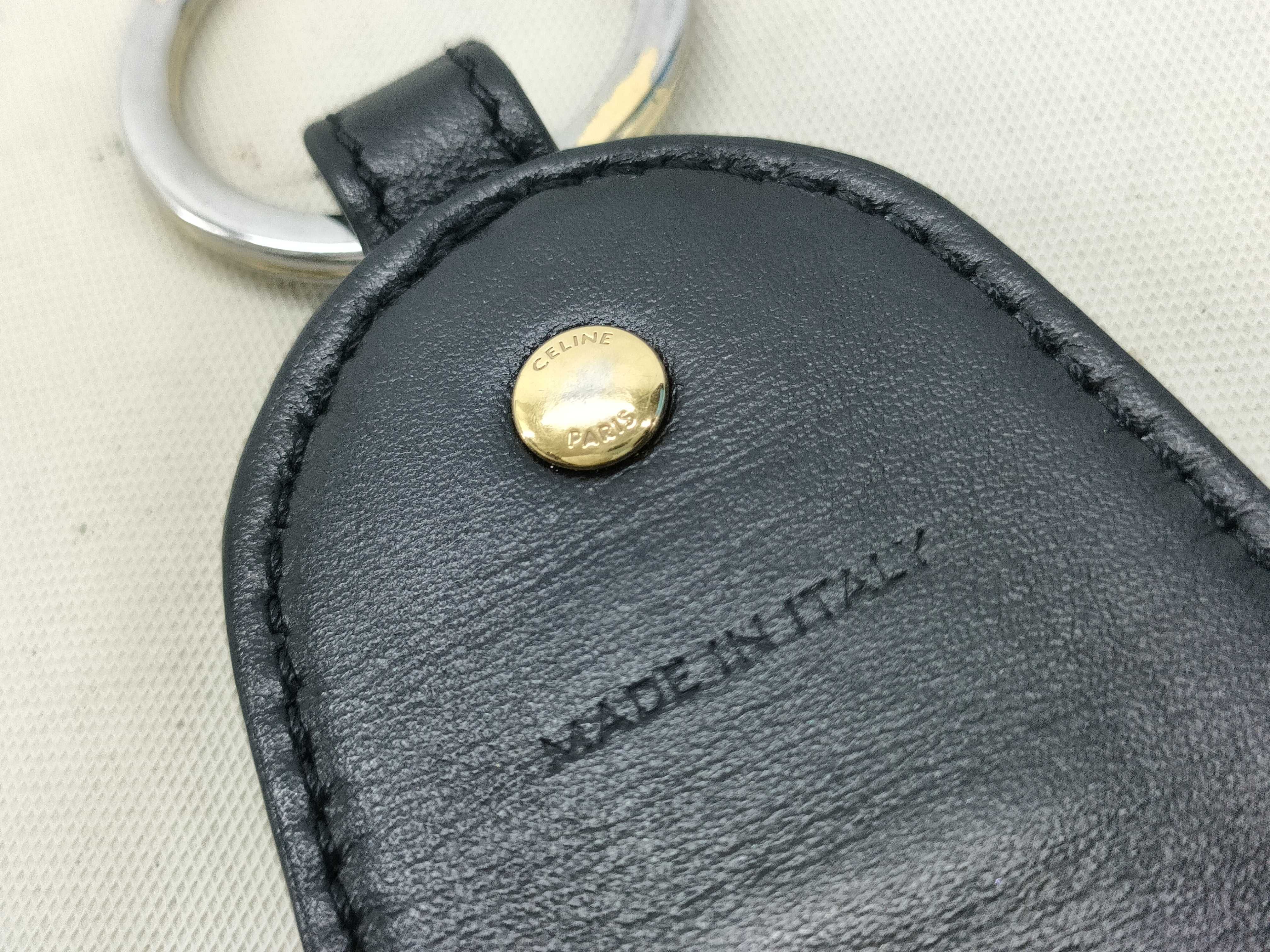 Triomphe Keychain, PVC x Metal, Black x Brown, Key Case/Keychain — view 9