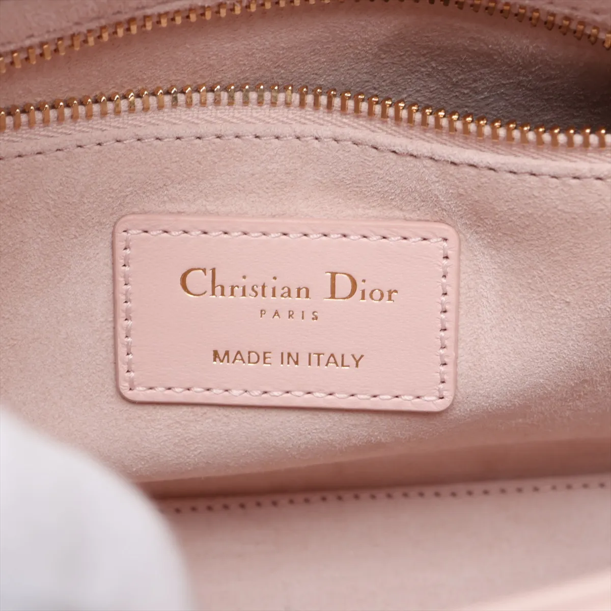 Cannage My Lady Dior Leather 2-Way Handbag Pink — view 10