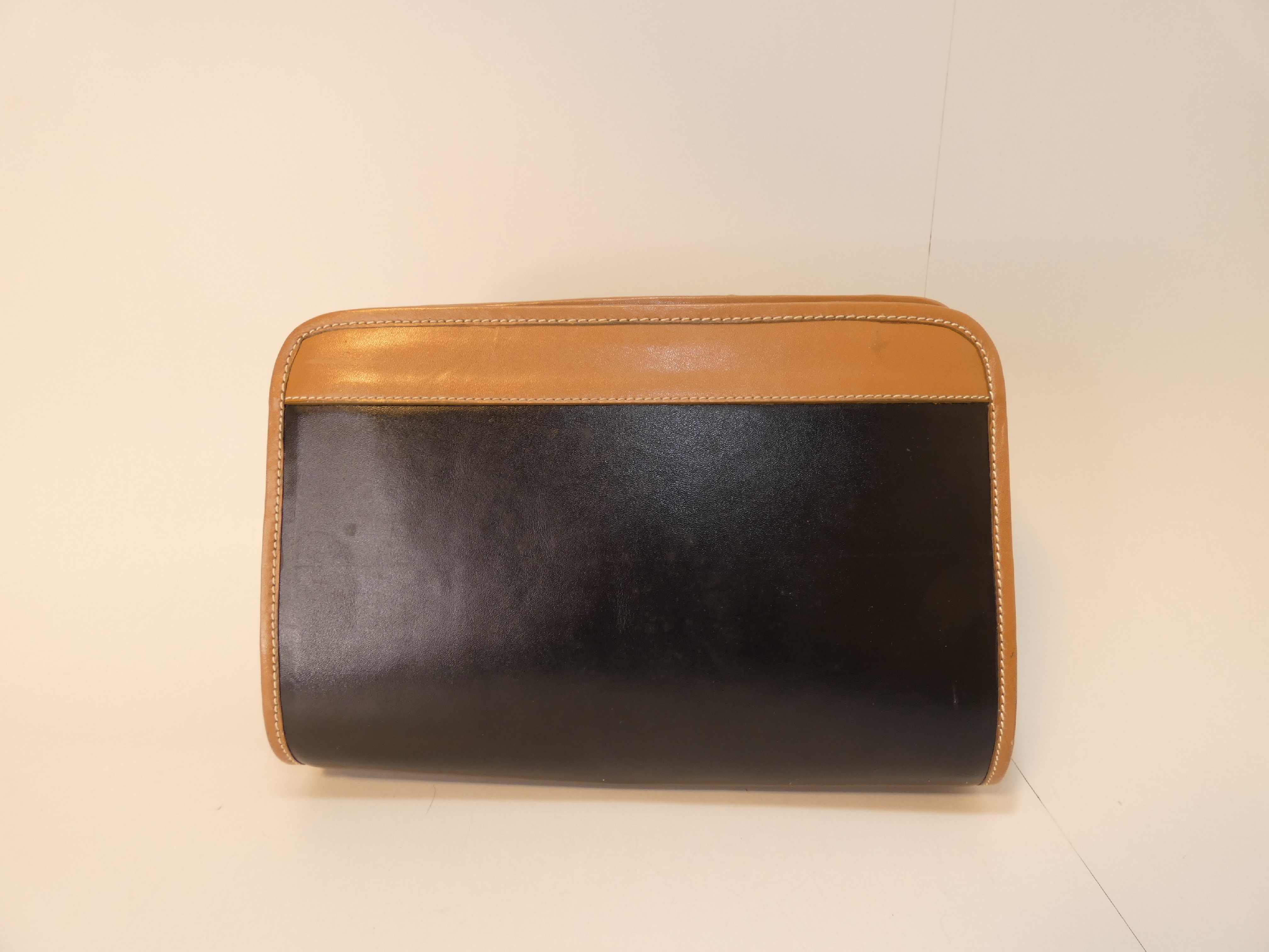 Leather Black Clutch Bag — view 2