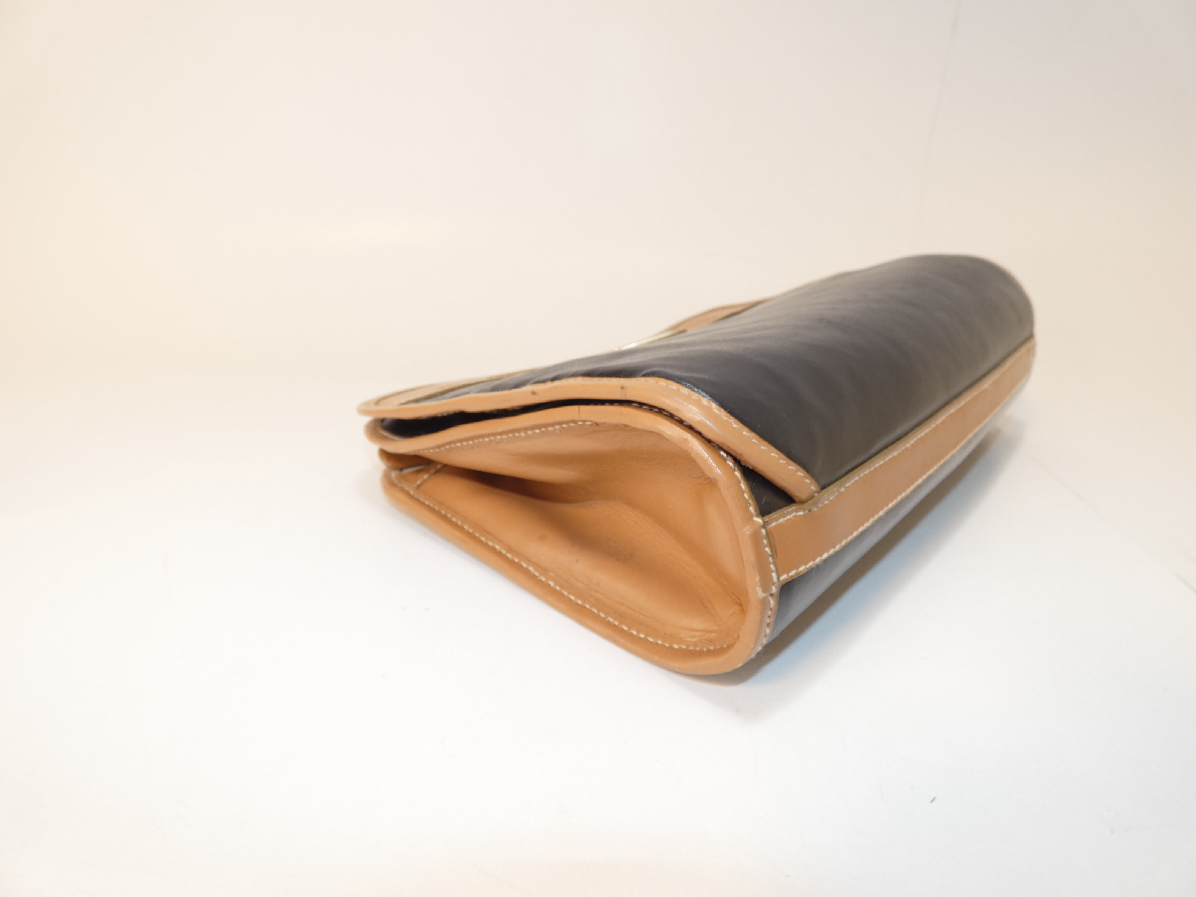 Leather Black Clutch Bag — view 5