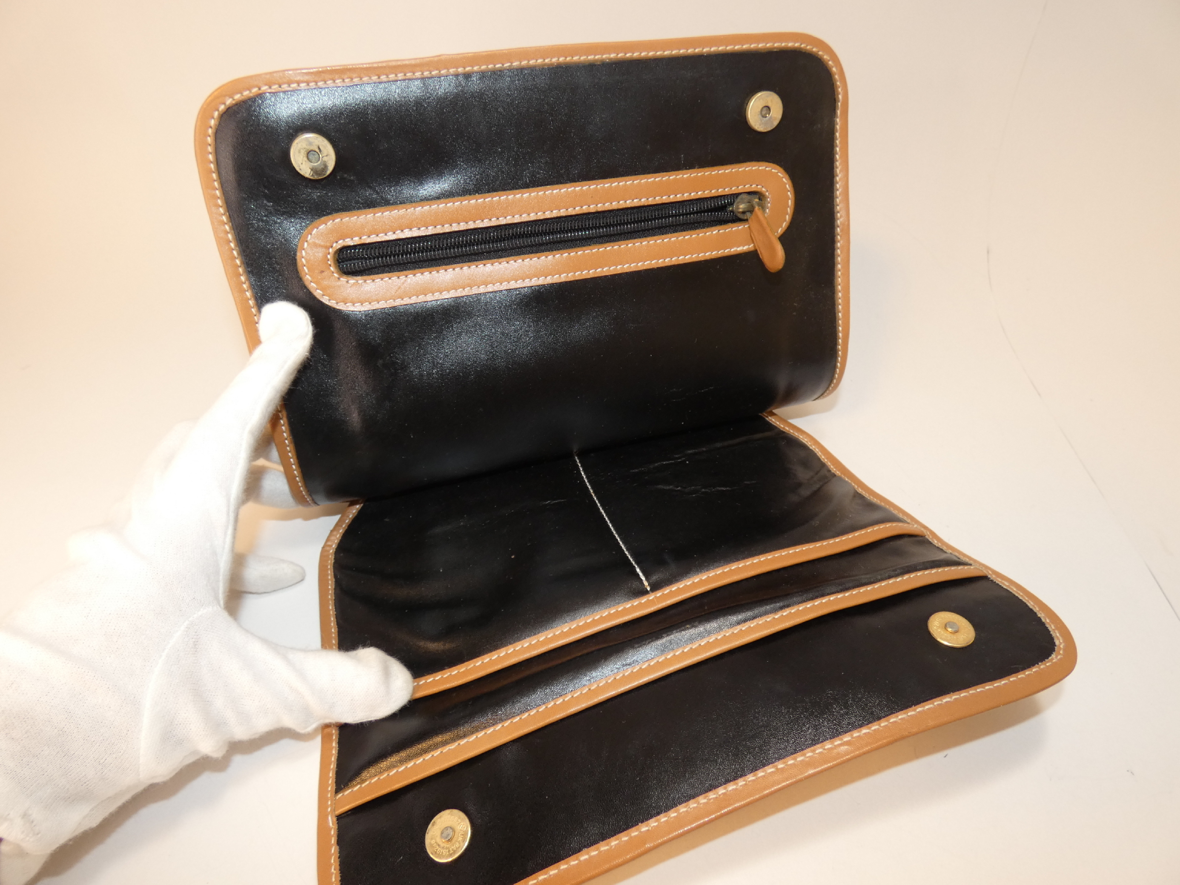 Leather Black Clutch Bag — view 8