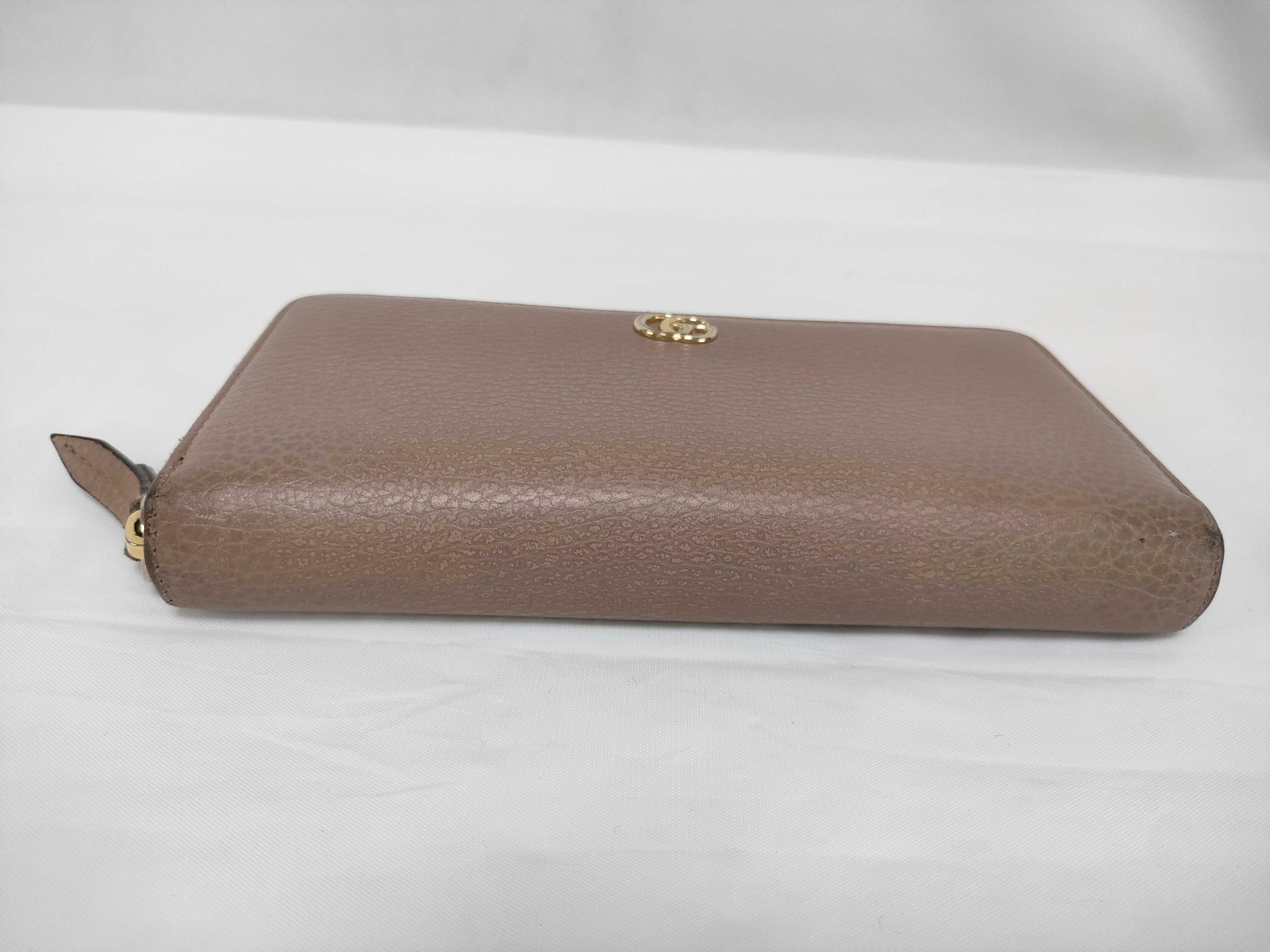 Leather Round Zipper Wallet 456117・584046 — view 3