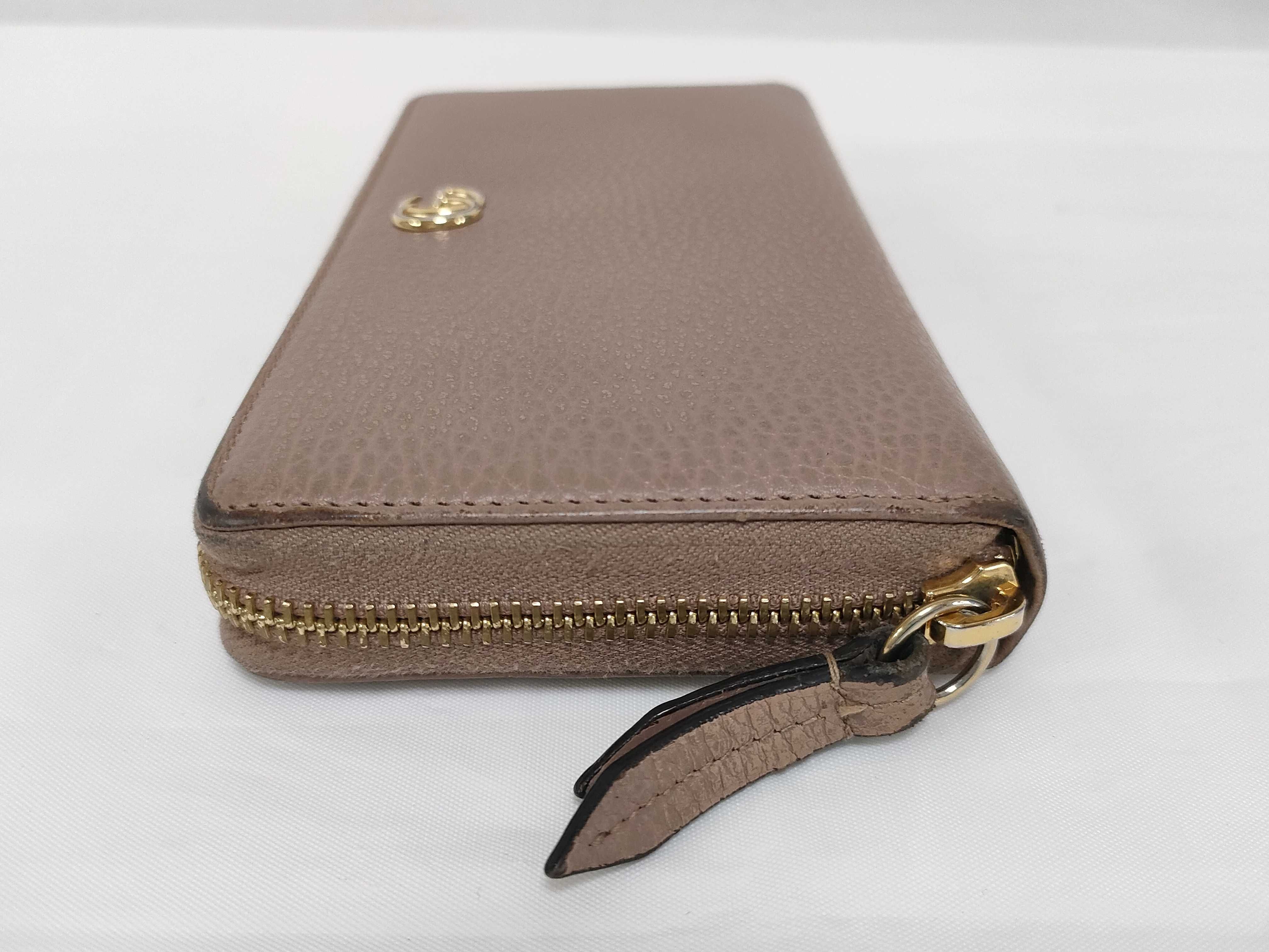 Leather Round Zipper Wallet 456117・584046 — view 5