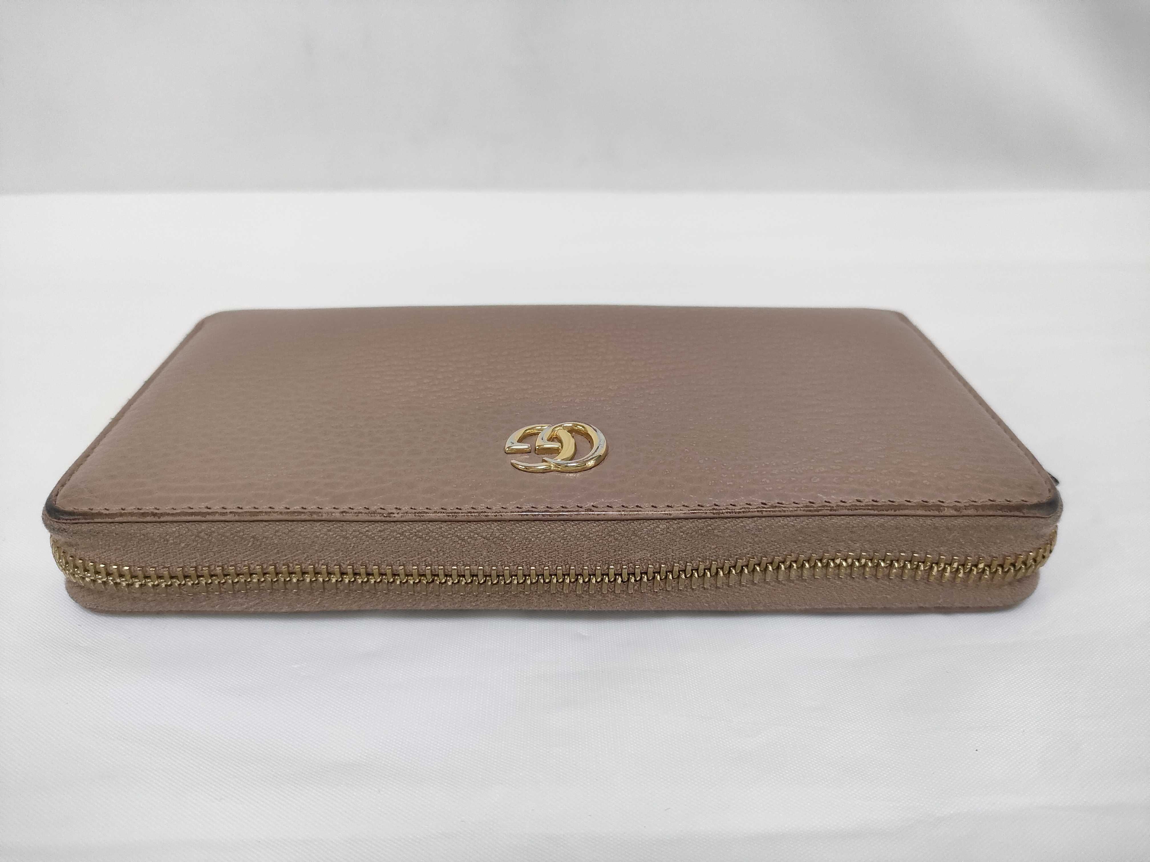Leather Round Zipper Wallet 456117・584046 — view 6