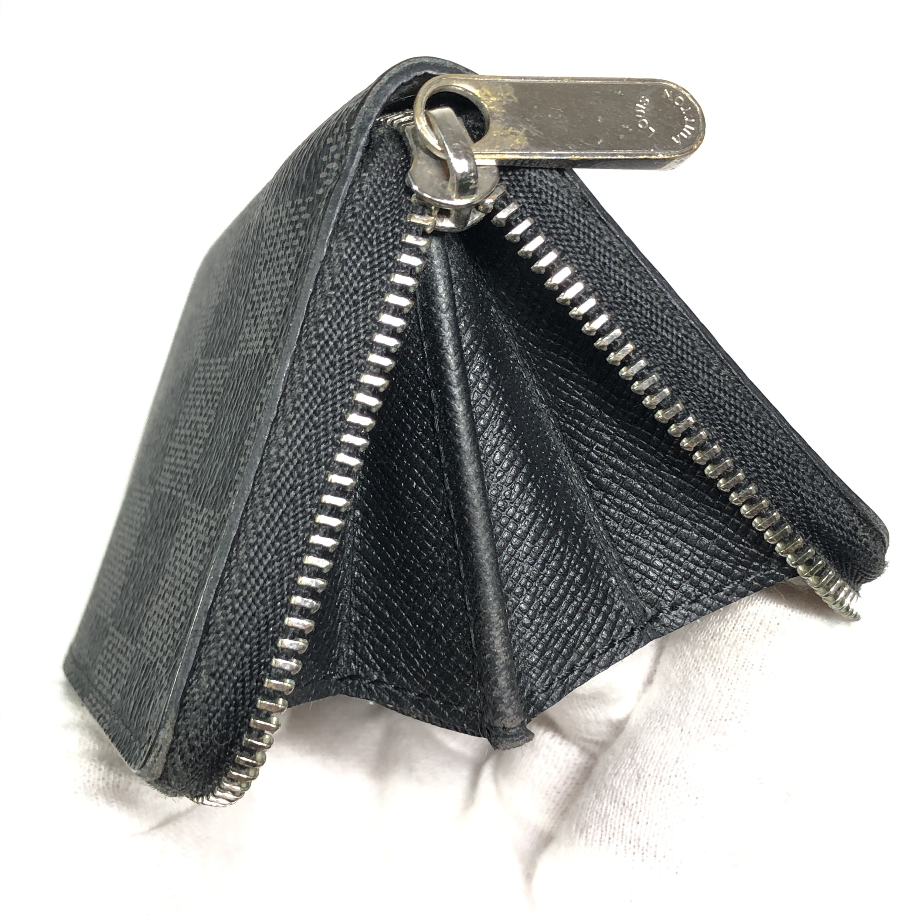 Damier Graphite Zippy Coin Purse Coin Case M63076 Compact Wallet MI4126 Coin Purse Wallet Made in France Coin Case — view 13