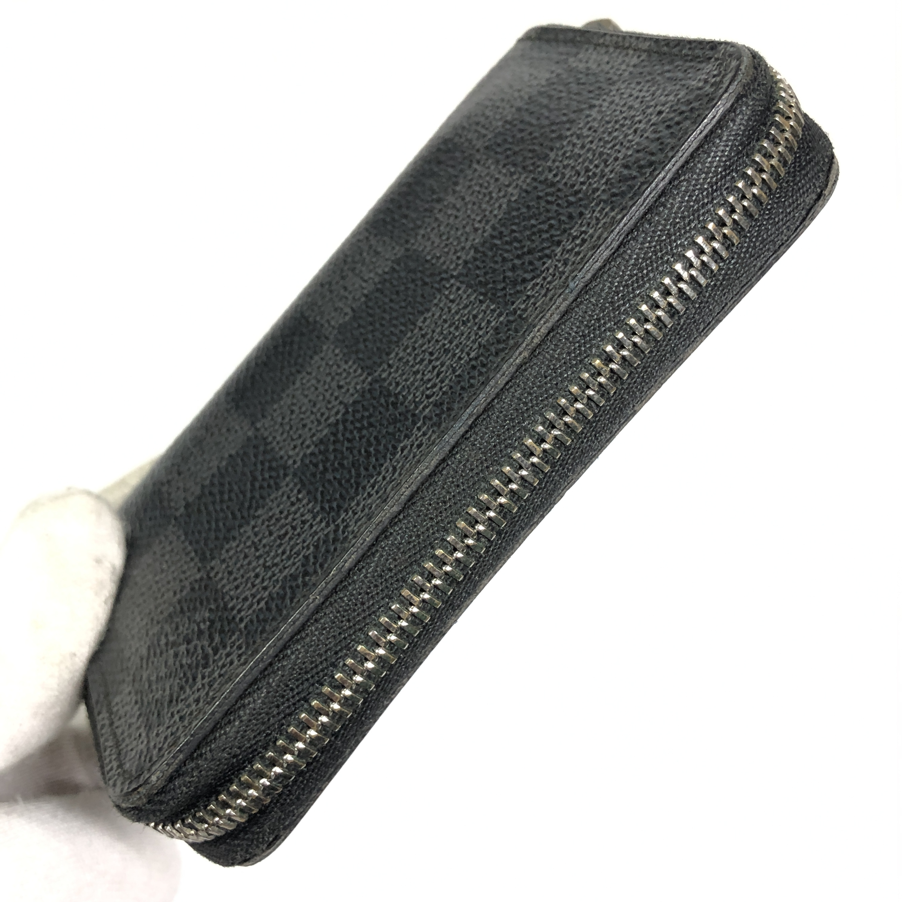 Damier Graphite Zippy Coin Purse Coin Case M63076 Compact Wallet MI4126 Coin Purse Wallet Made in France Coin Case — view 8