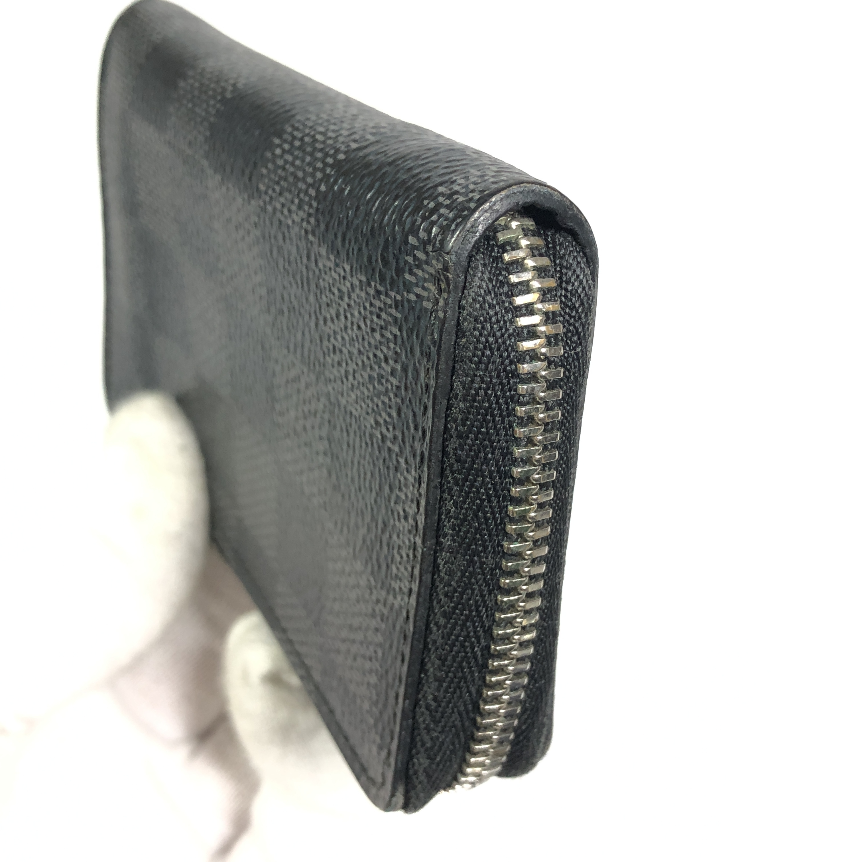 Damier Graphite Zippy Coin Purse Coin Case M63076 Compact Wallet MI4126 Coin Purse Wallet Made in France Coin Case — view 9
