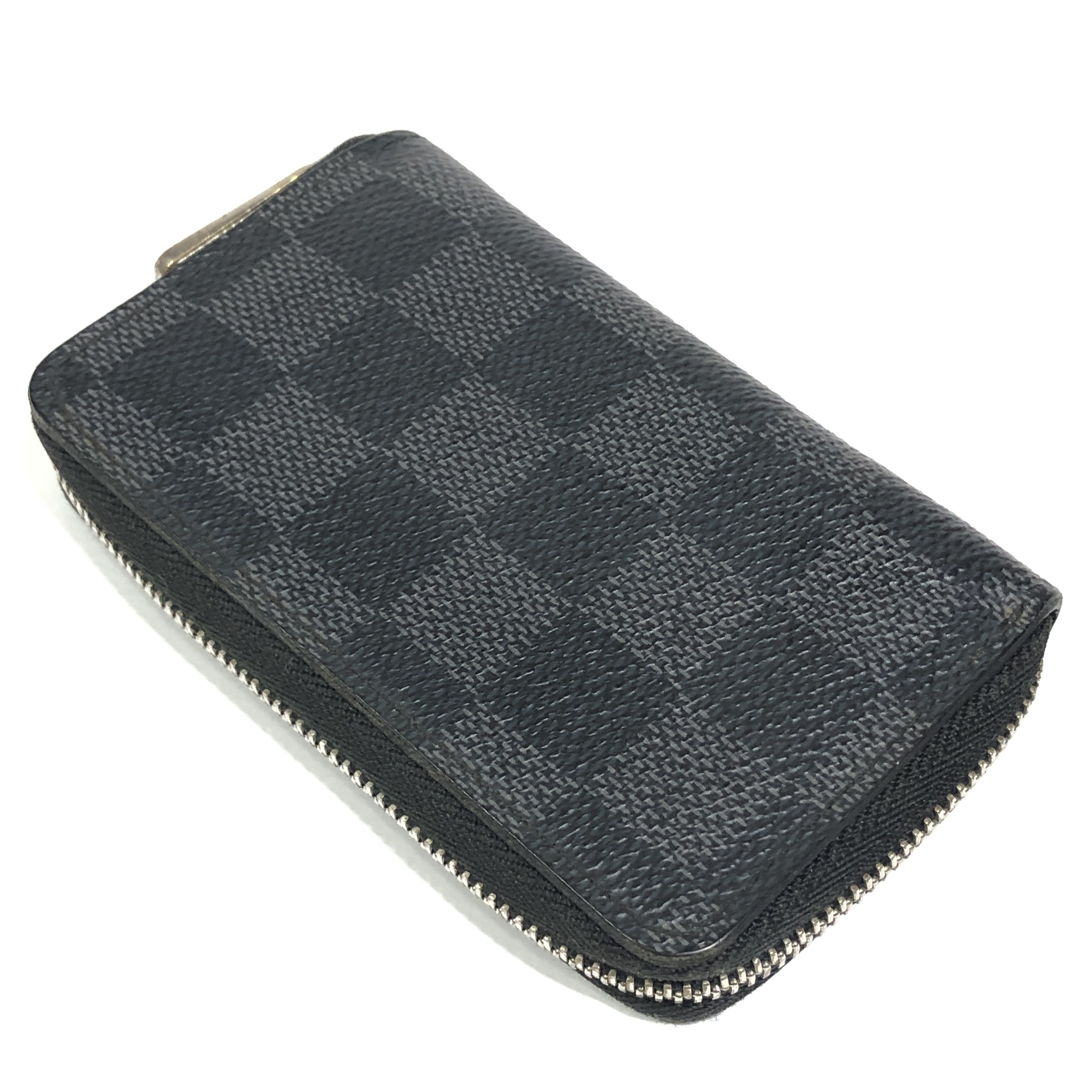 Damier Graphite Zippy Coin Purse Coin Case M63076 Compact Wallet MI4126 Coin Purse Wallet Made in France Coin Case — view 10
