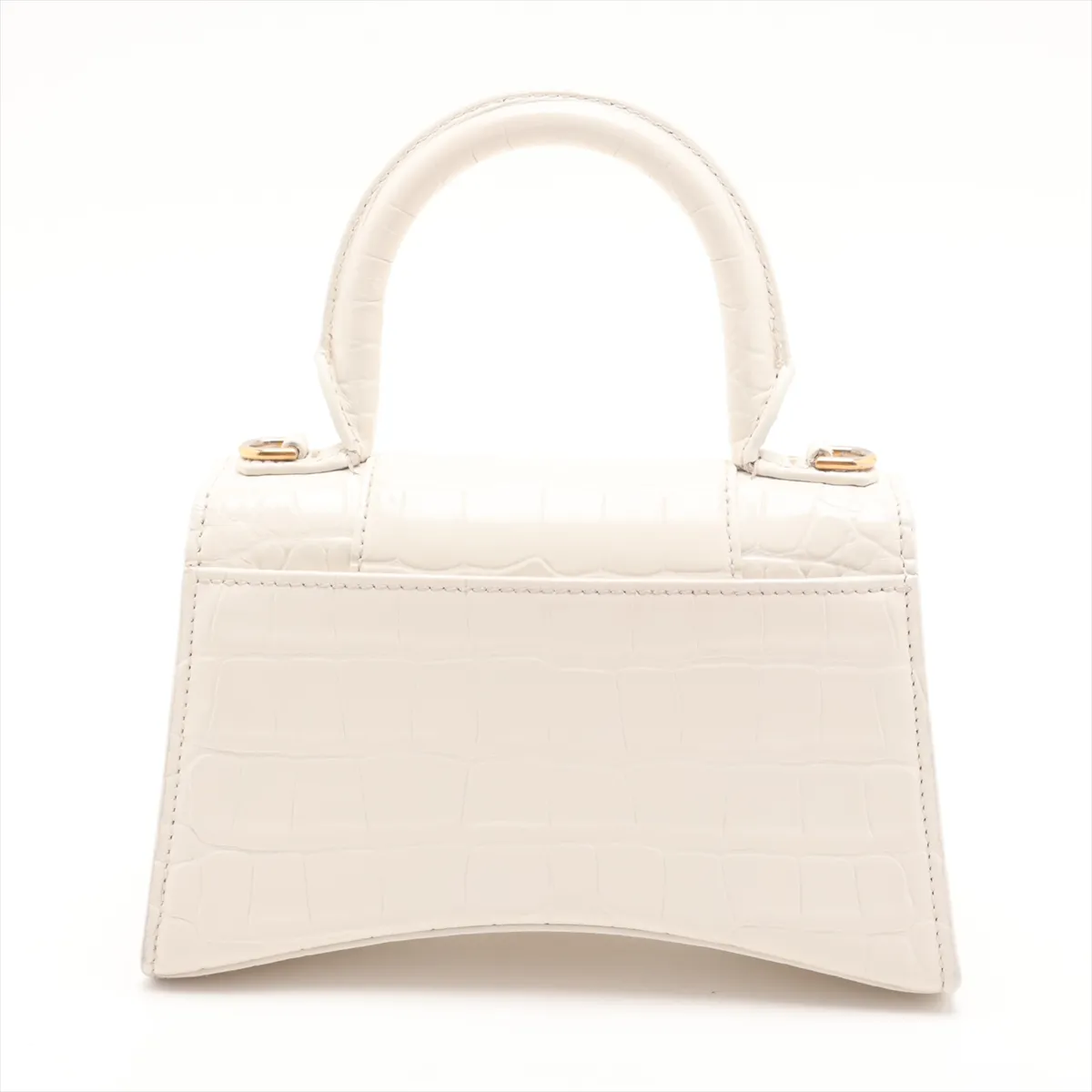 Hourglass XS 592833 Crocodile Embossed 2-Way Handbag White — view 2