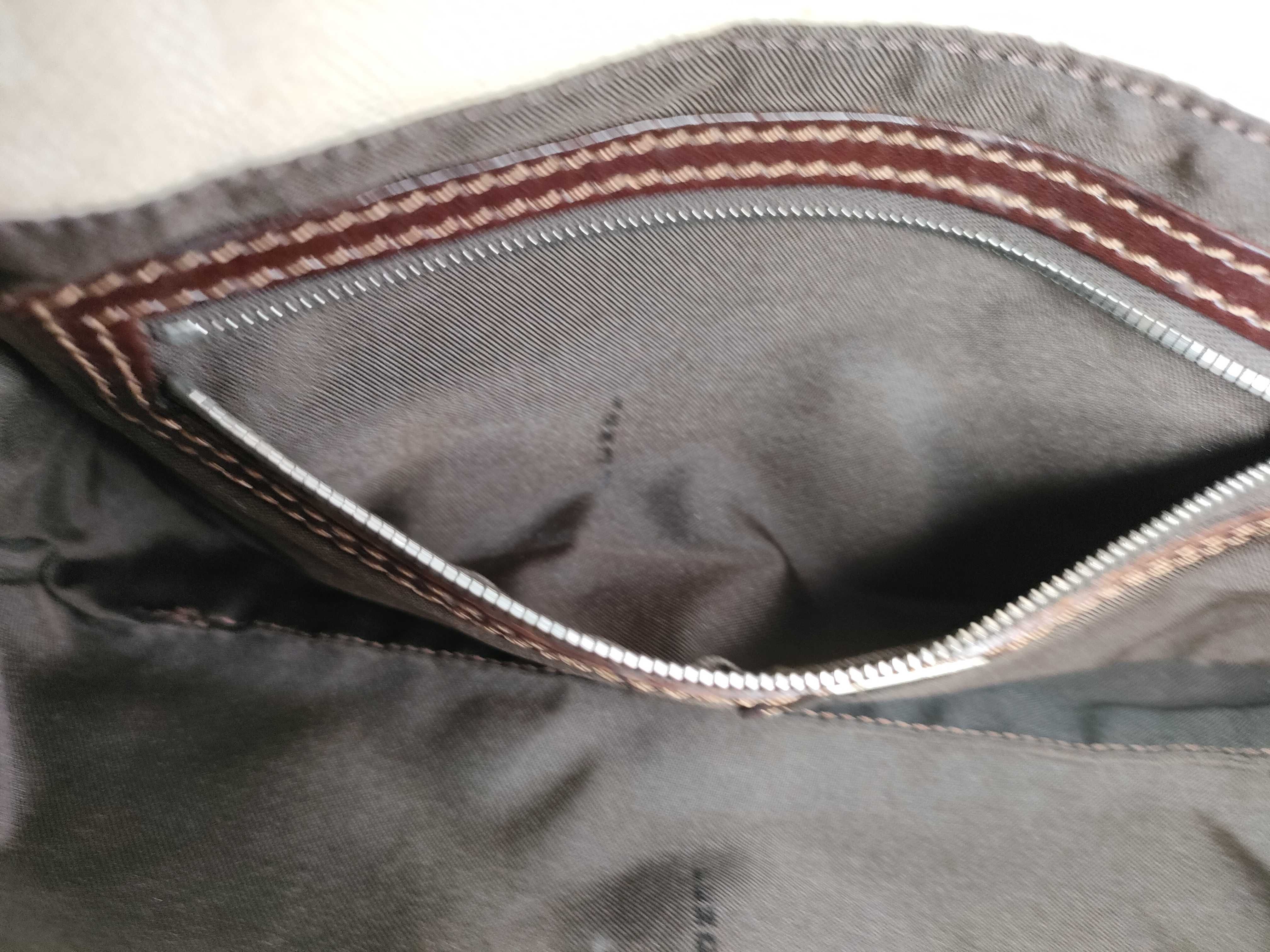 Zucca pattern Fendi Mamma Bucket Zucca pattern canvas x leather beige shoulder bag one-shoulder bag — view 12