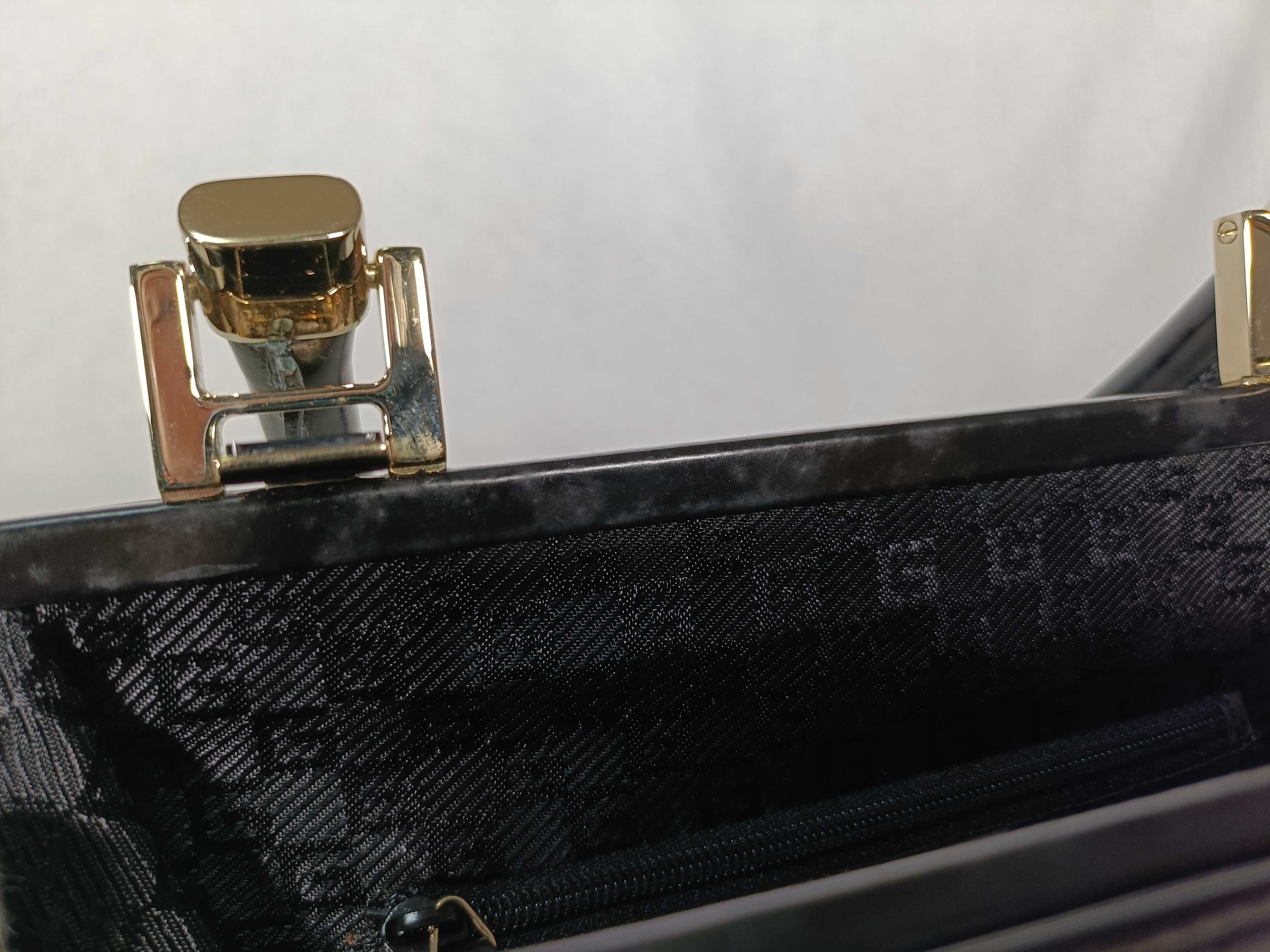 Clasp Logo Leather Handbag — view 11