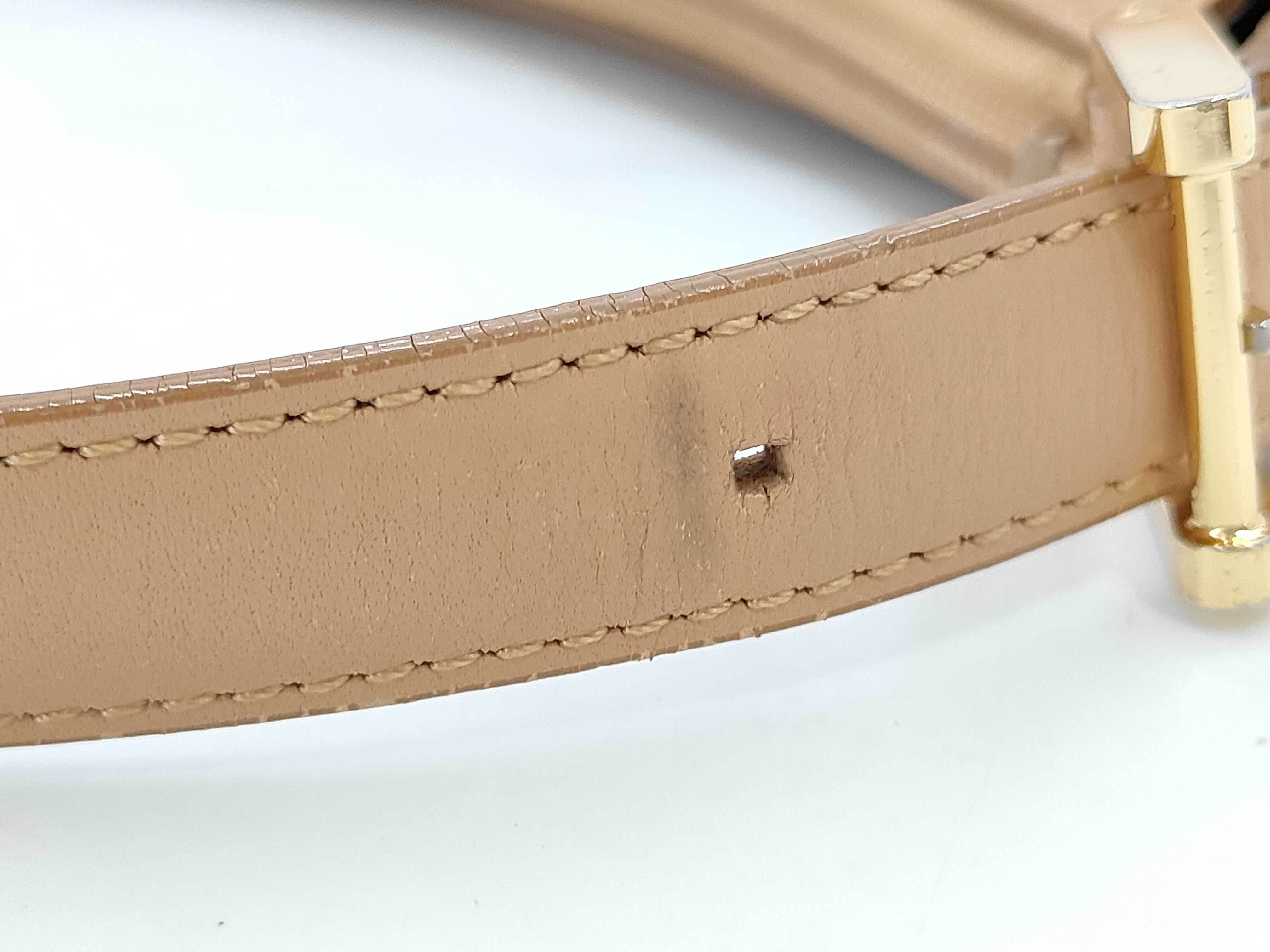 leather shoulder bag, beige. — view 6