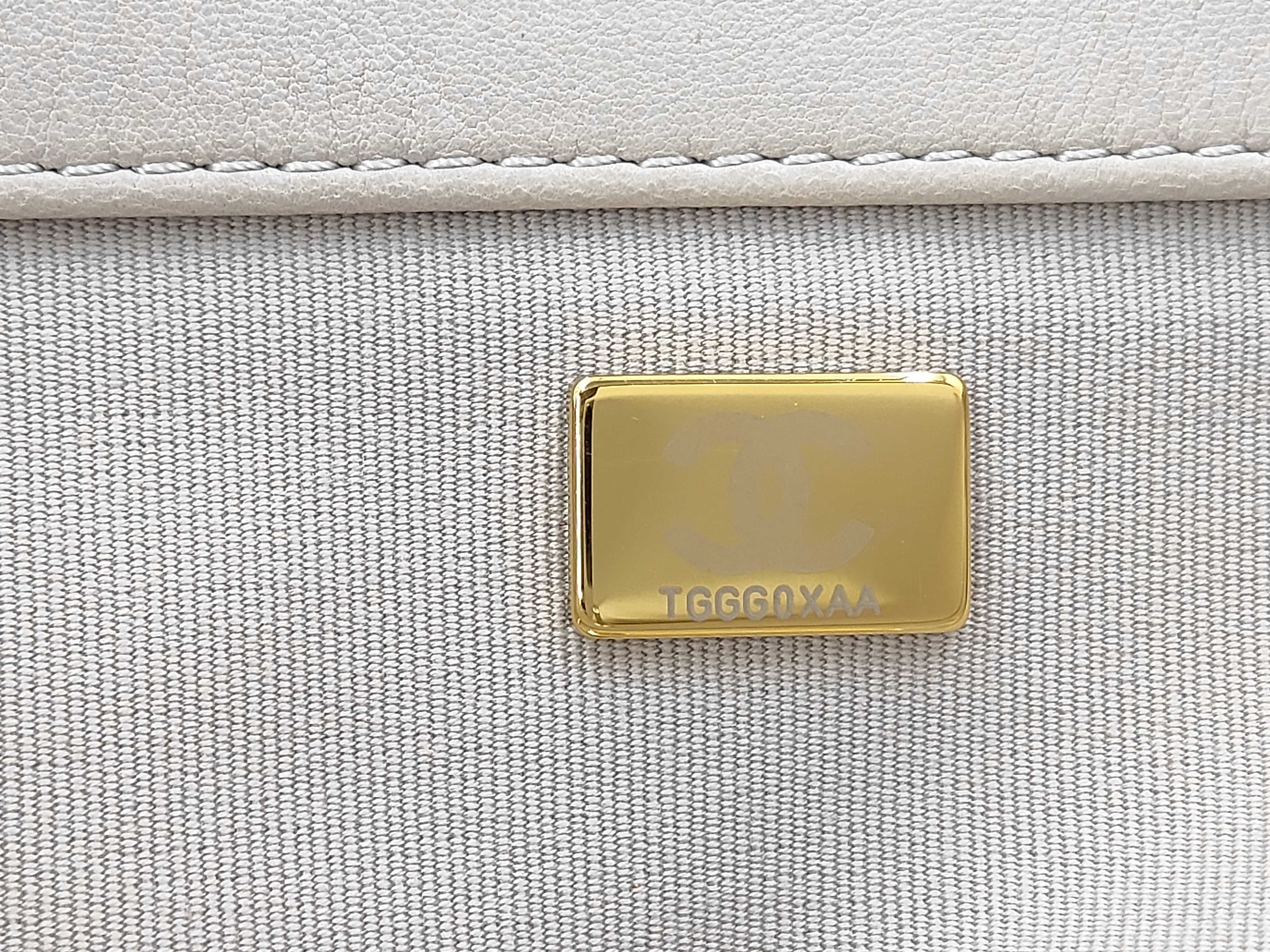 Lambskin Grey Tote Bag RFID Tote Bag — view 12