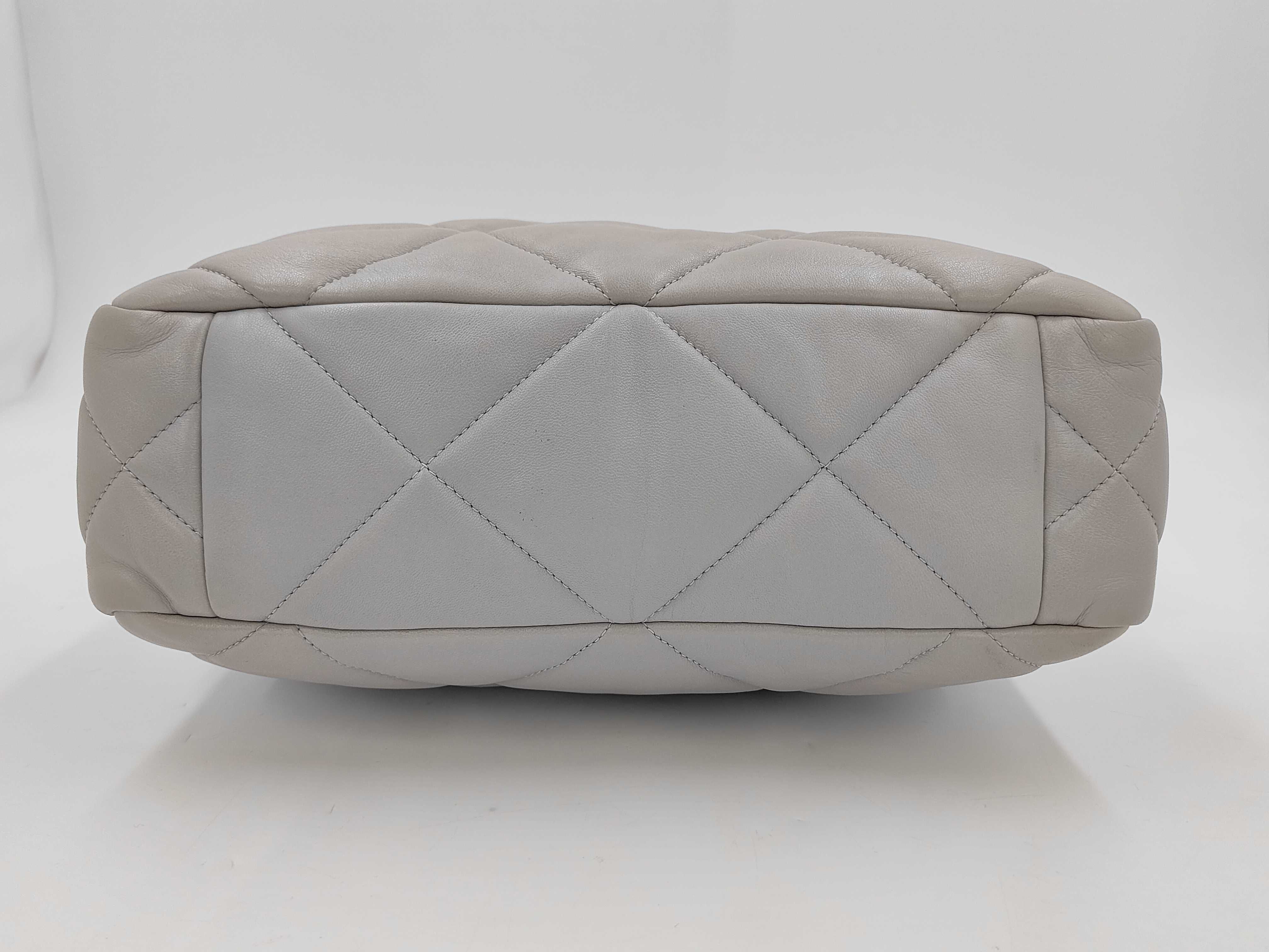 Lambskin Grey Tote Bag RFID Tote Bag — view 6