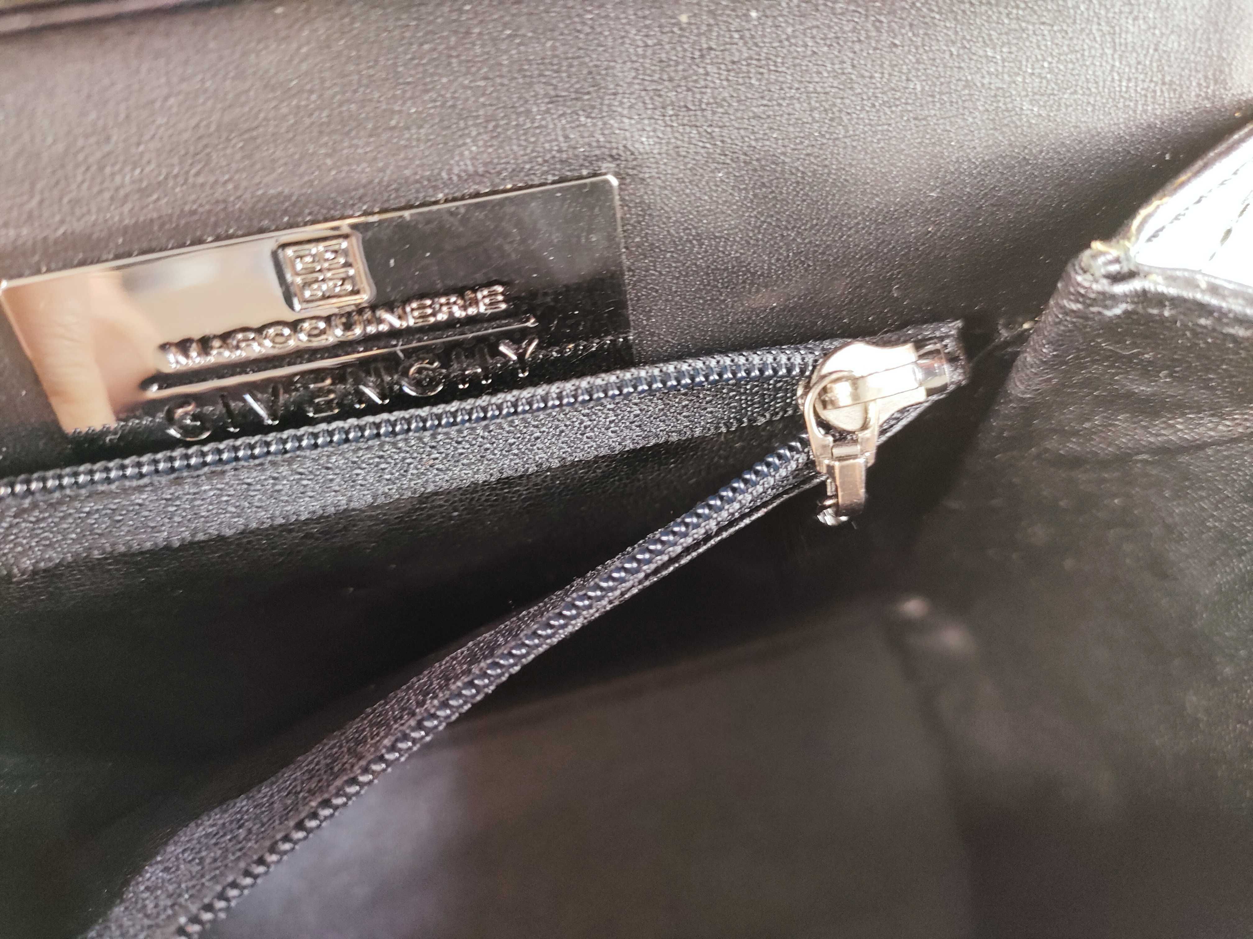 Leather 2-Way Handbag, Black — view 11
