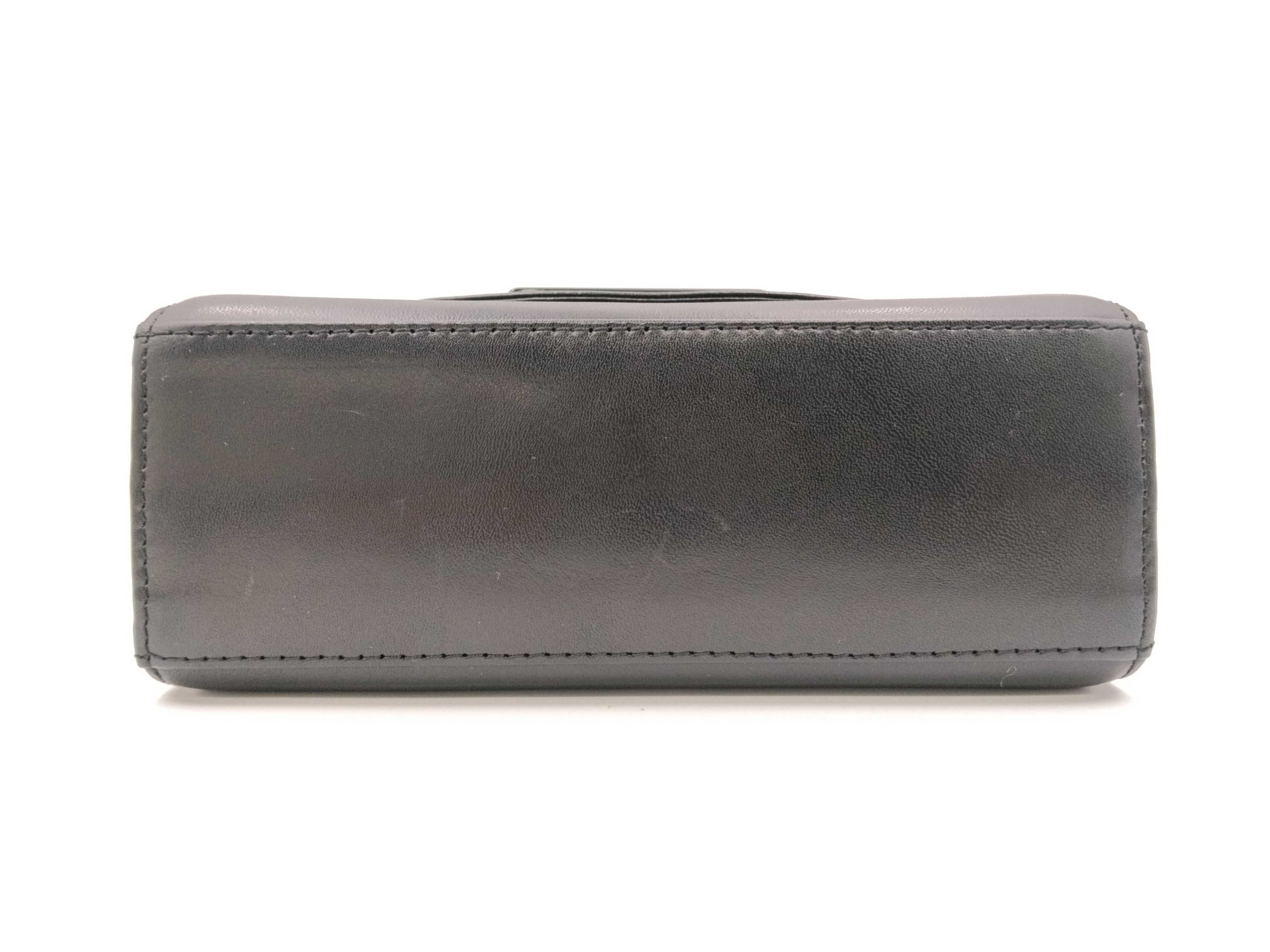 Leather 2-Way Handbag, Black — view 13