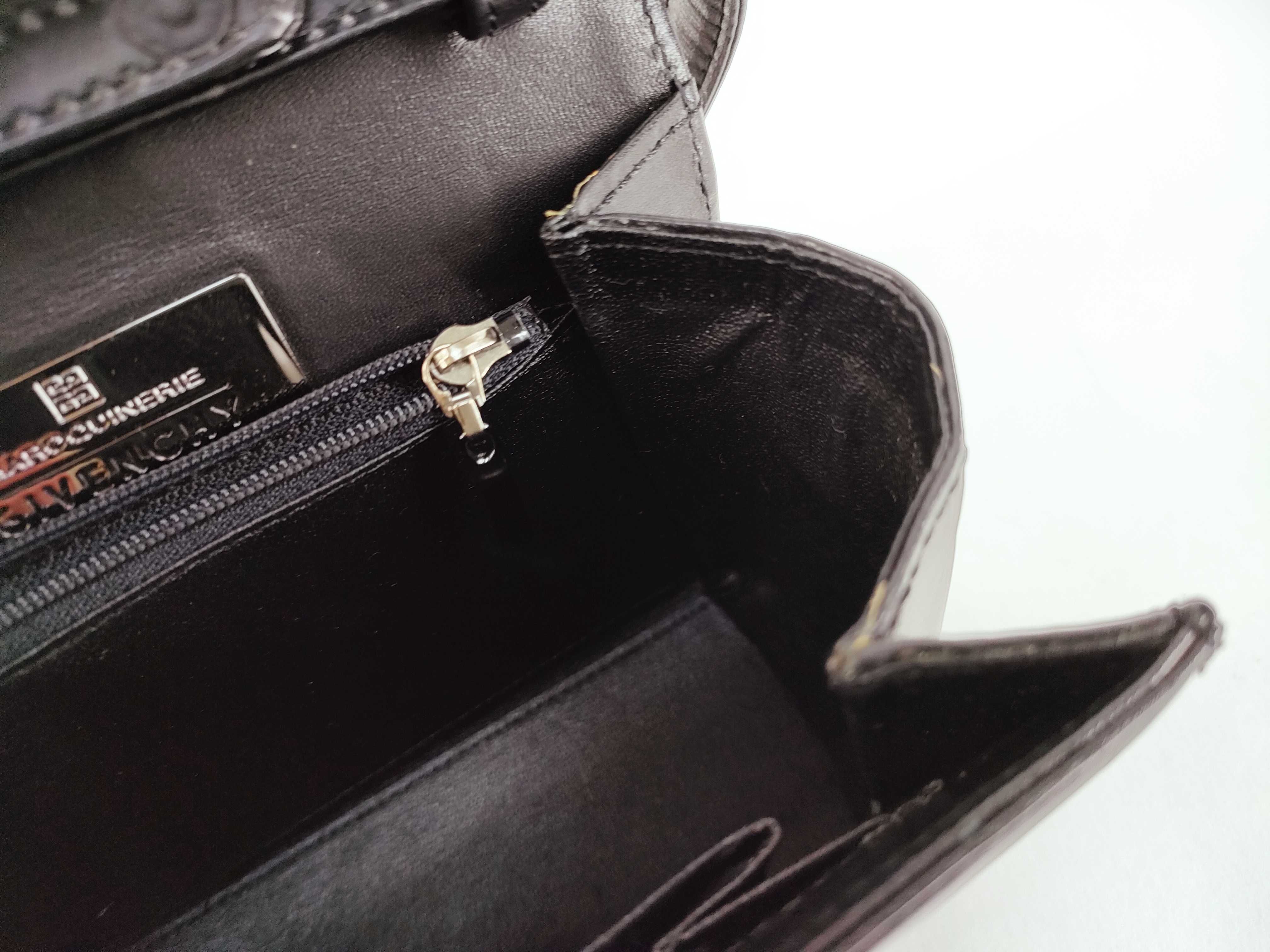 Leather 2-Way Handbag, Black — view 8