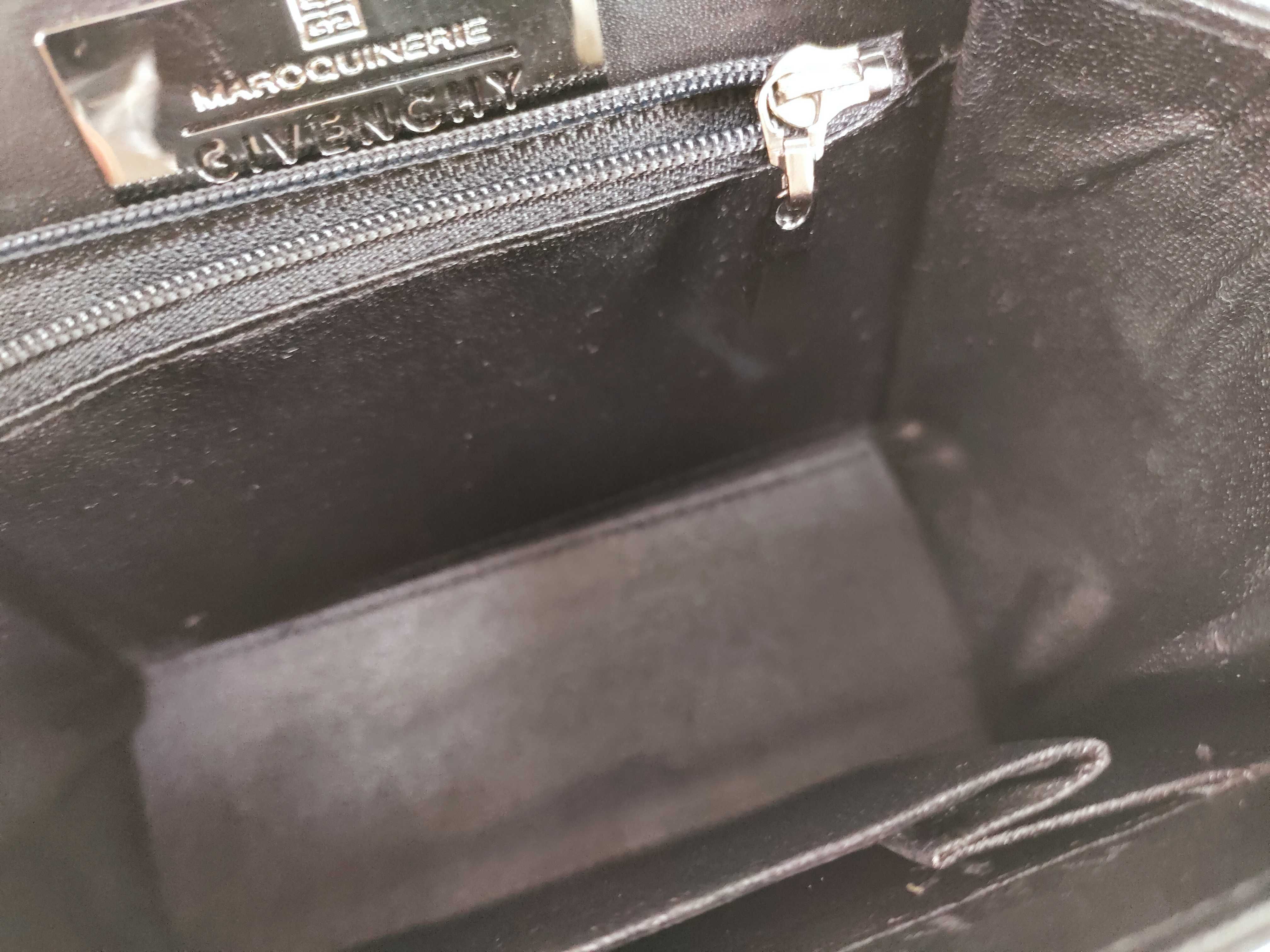 Leather 2-Way Handbag, Black — view 10