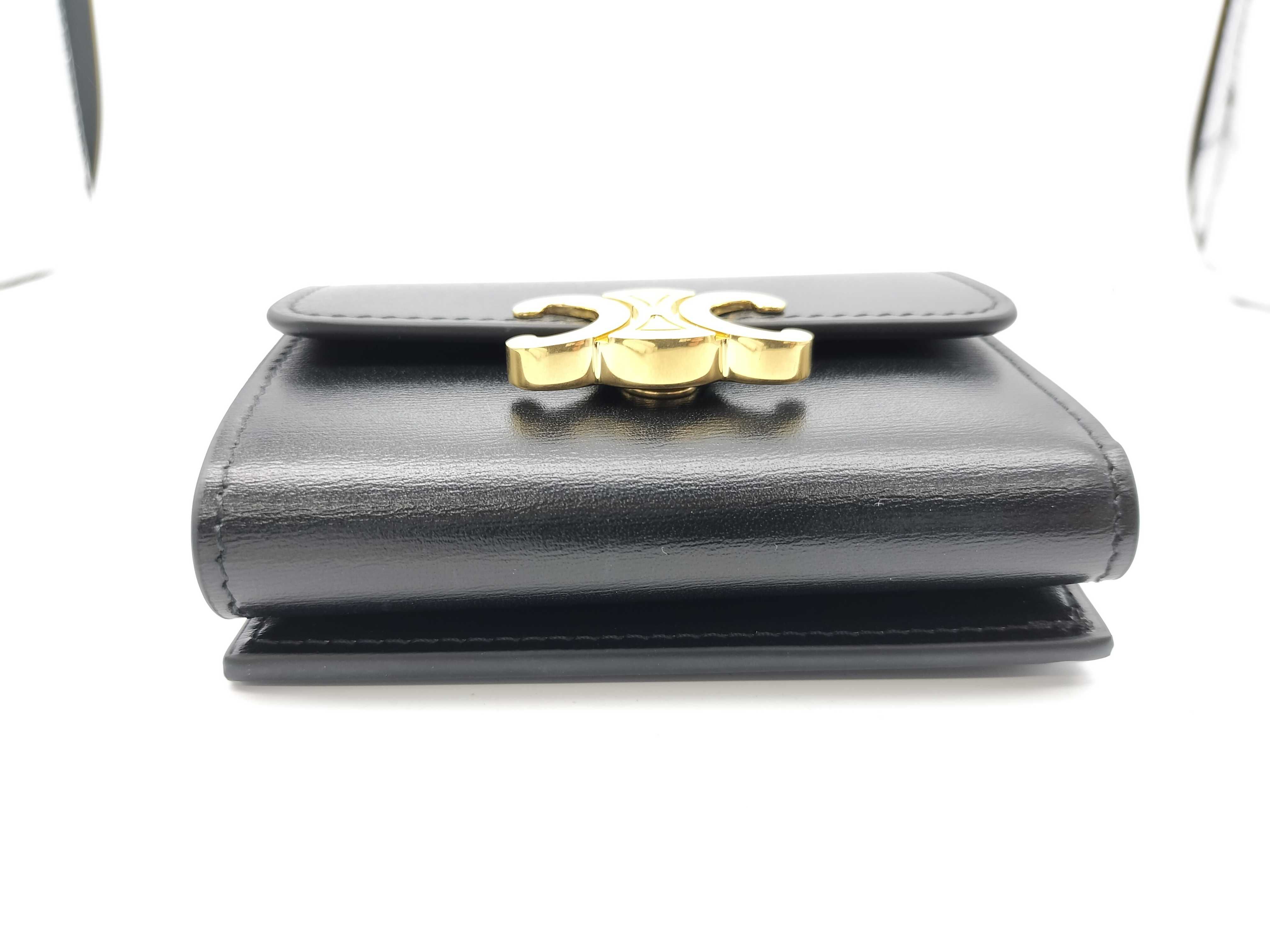 Leather Triomphe Wallet with Card Case — view 3