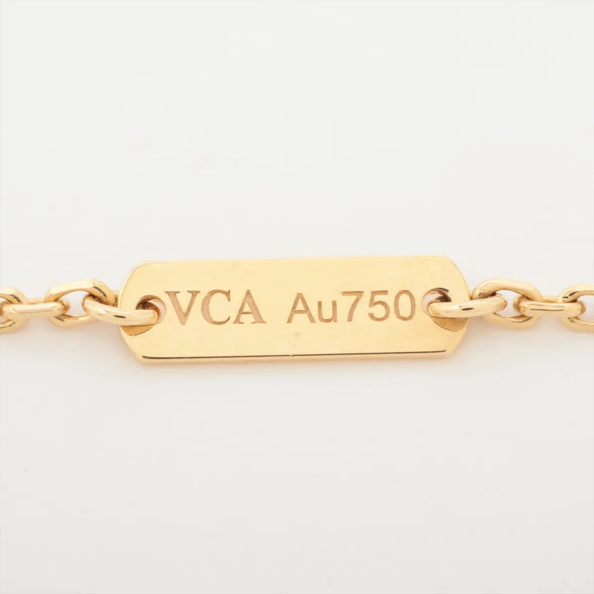 Vintage Alhambra Onyx Necklace 750 (Yellow Gold) 5.3g JE349405 — view 4