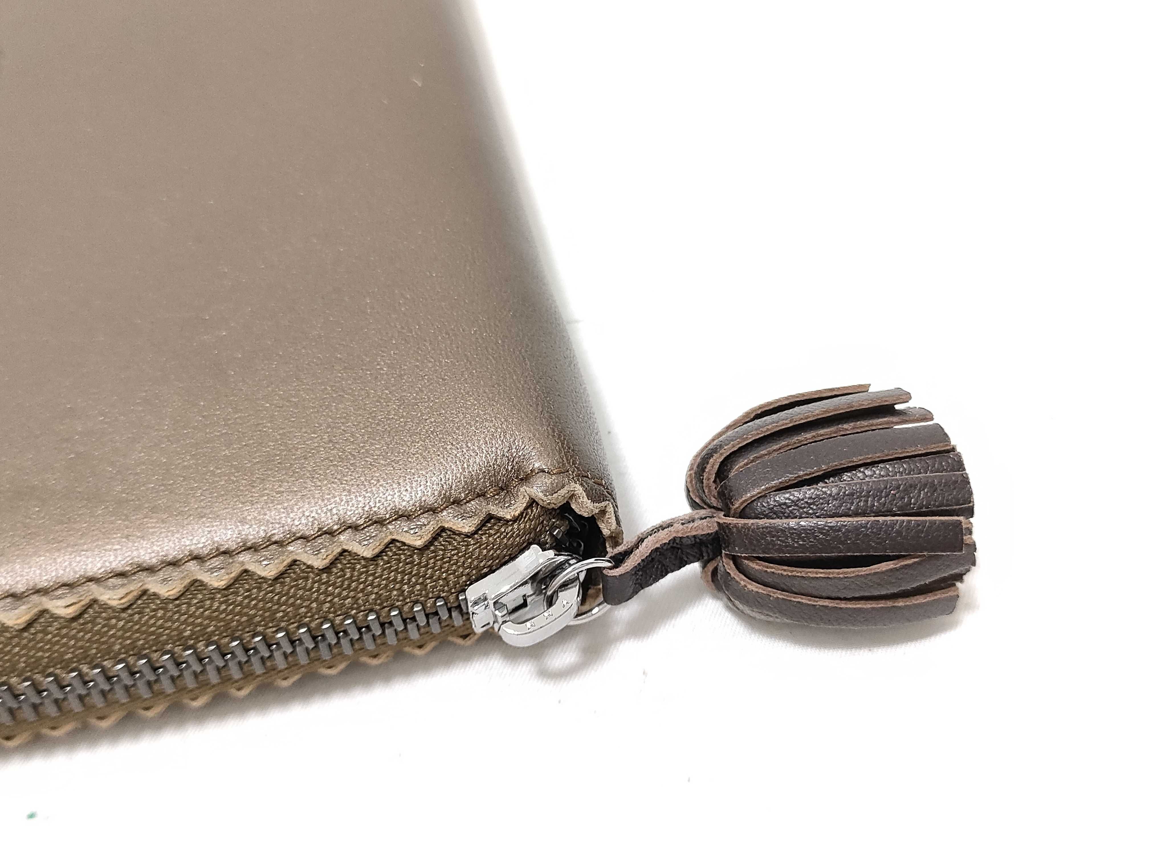 Leather Anagram Long Wallet — view 7