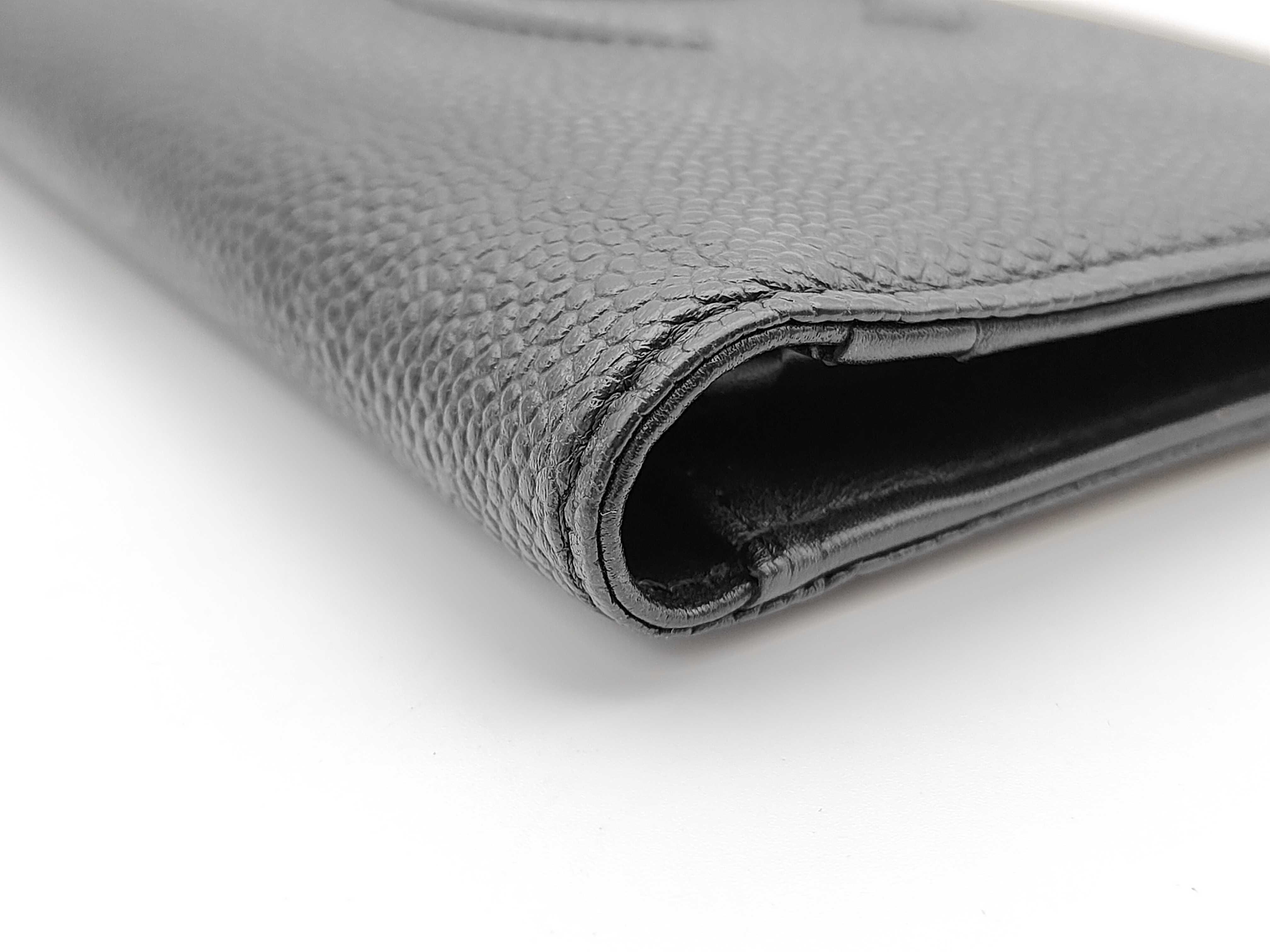 Caviar Skin Coco Mark Long Wallet — view 3