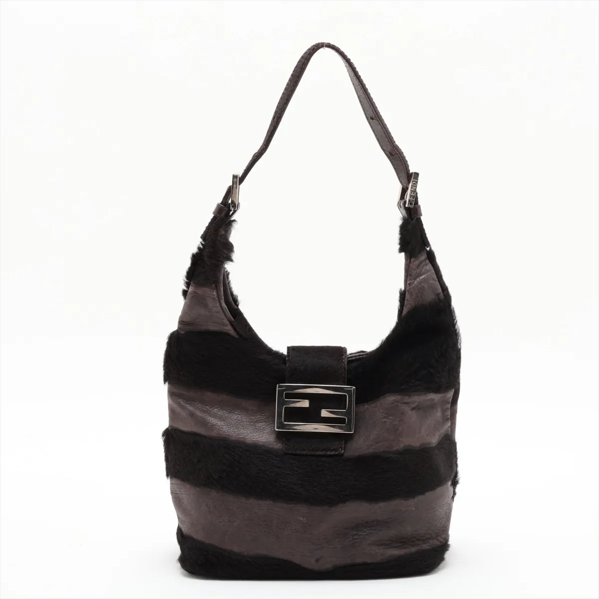 calfskin shoulder bag, brown
