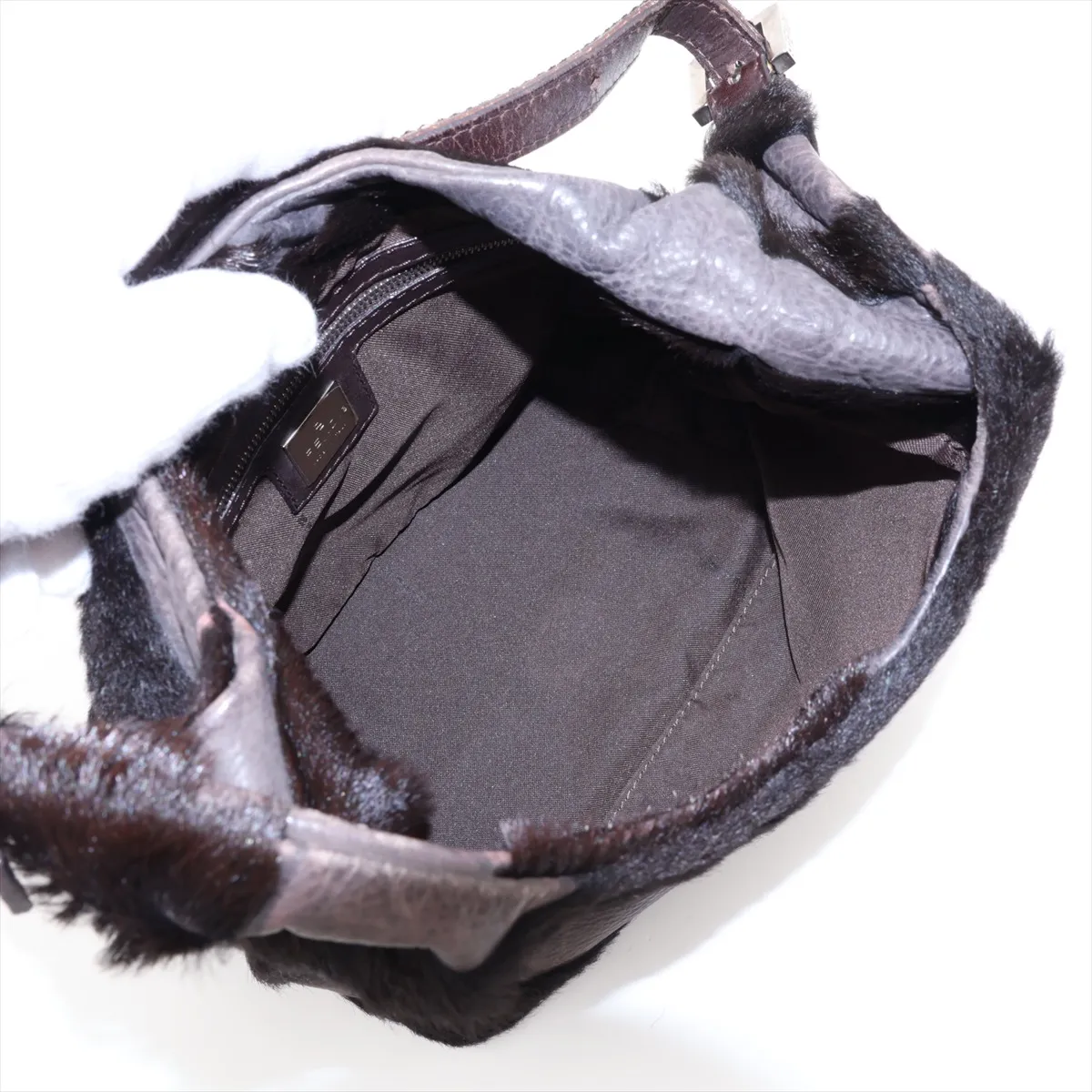 calfskin shoulder bag, brown — view 7