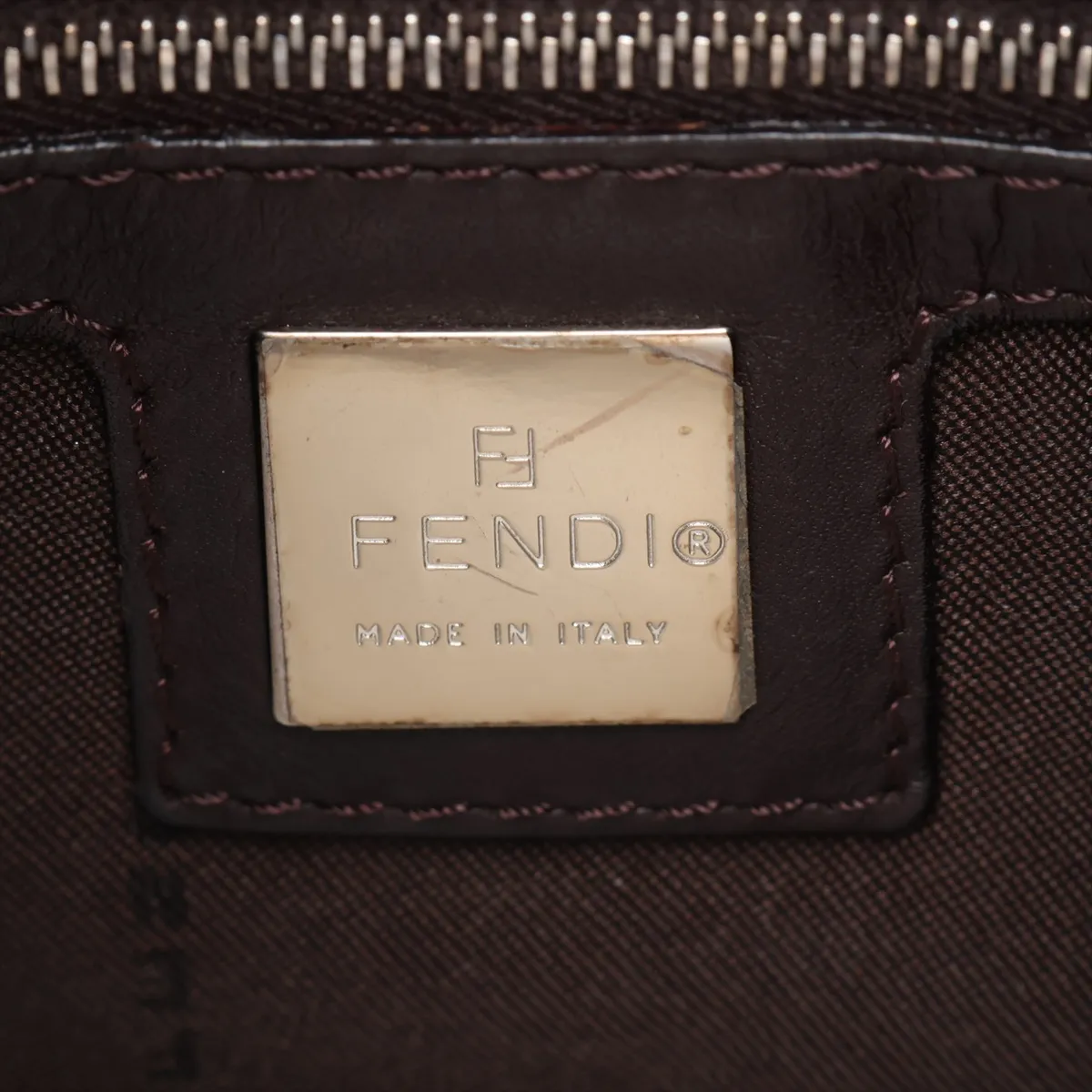 calfskin shoulder bag, brown — view 9
