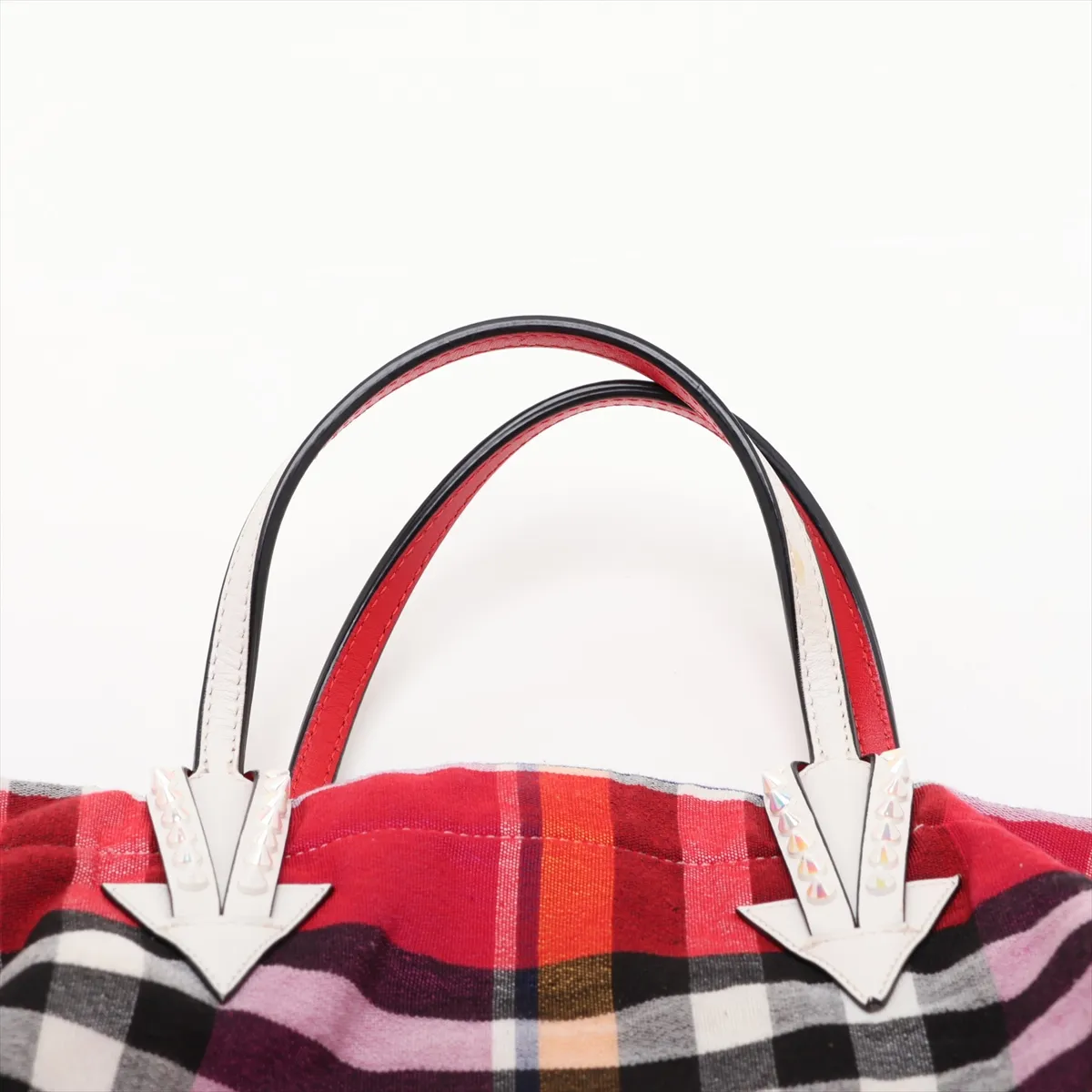 Manila Cabas Canvas x Leather 2-Way Tote Bag, Multicolor — view 6