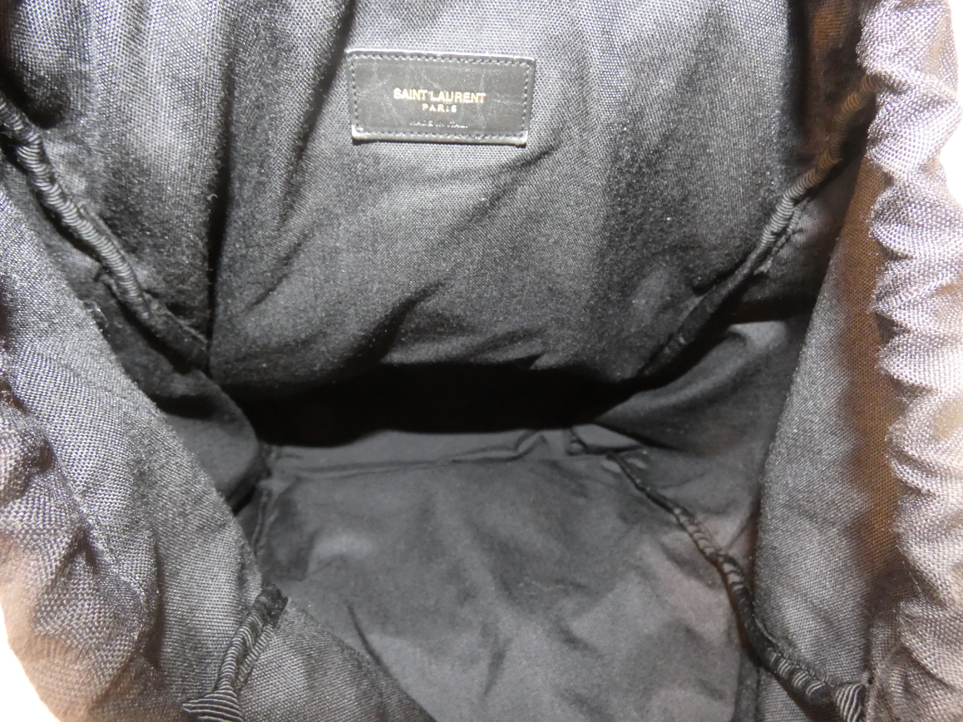 Canvas Leather Black Backpack — view 8