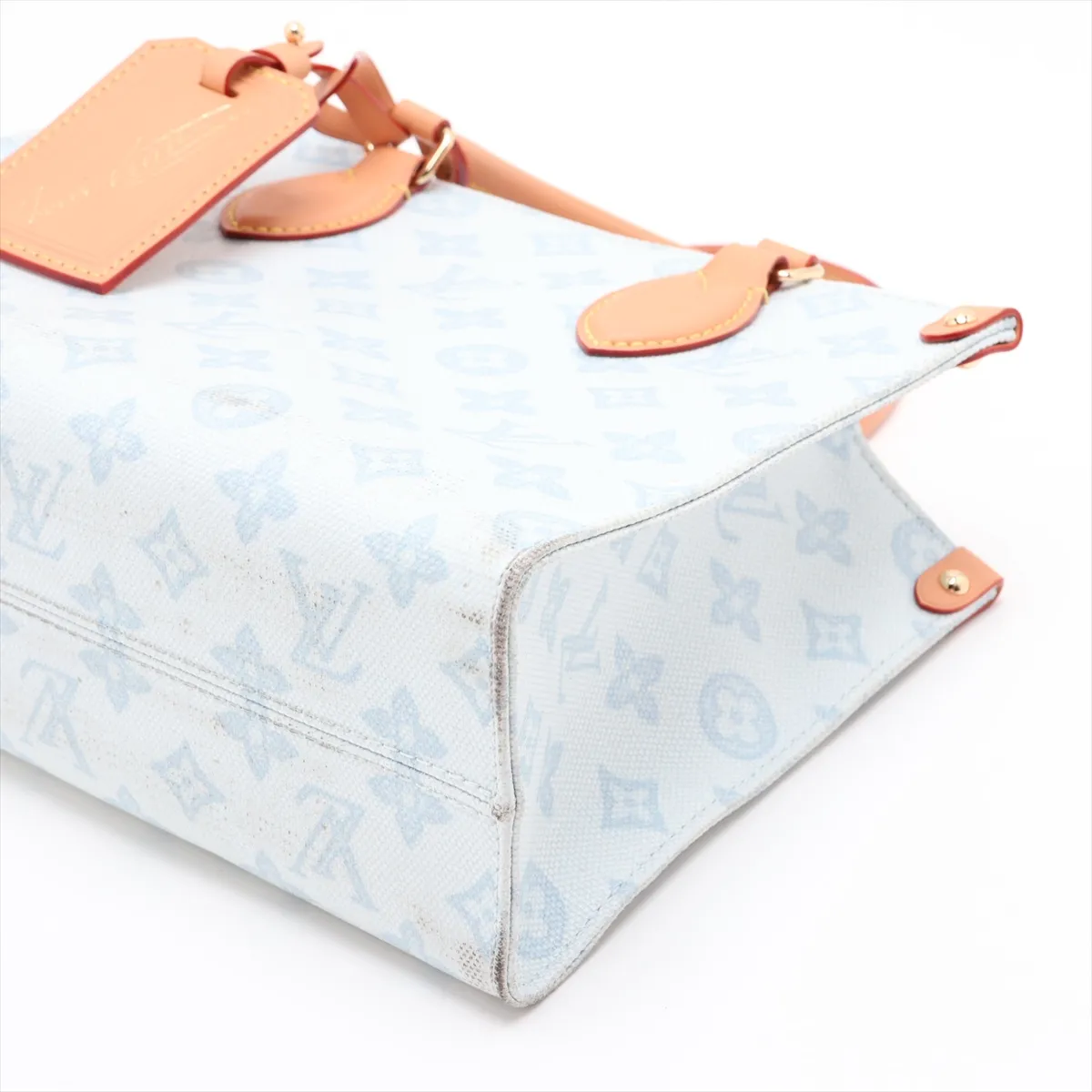 Monogram Origin OnTheGo PM M28289 Blue (RFID detected) — view 3