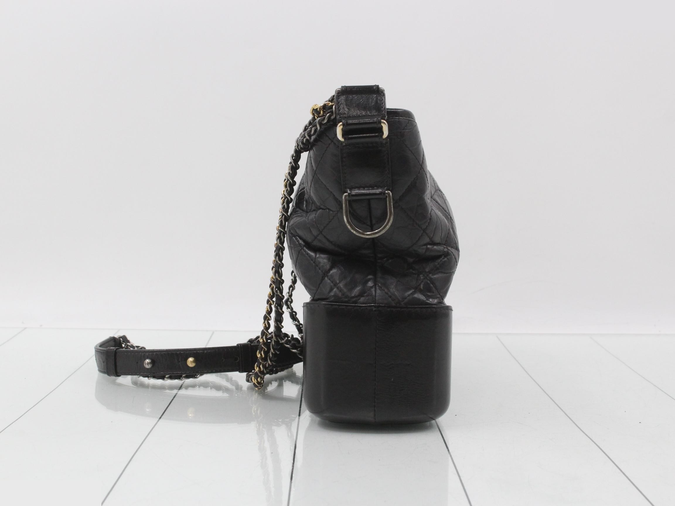 Gabrielle de Chanel Chain Shoulder Bag, Black — view 3