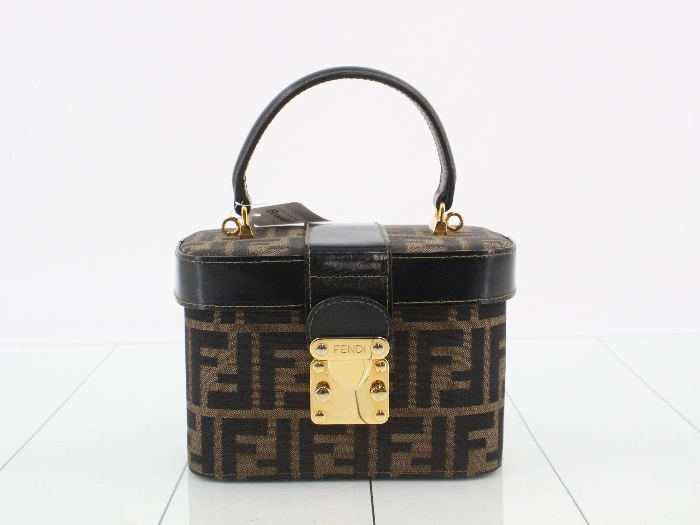 ZUCCA (Bag) - 2-Way Handbag with Long Strap, Vanity Case, Black