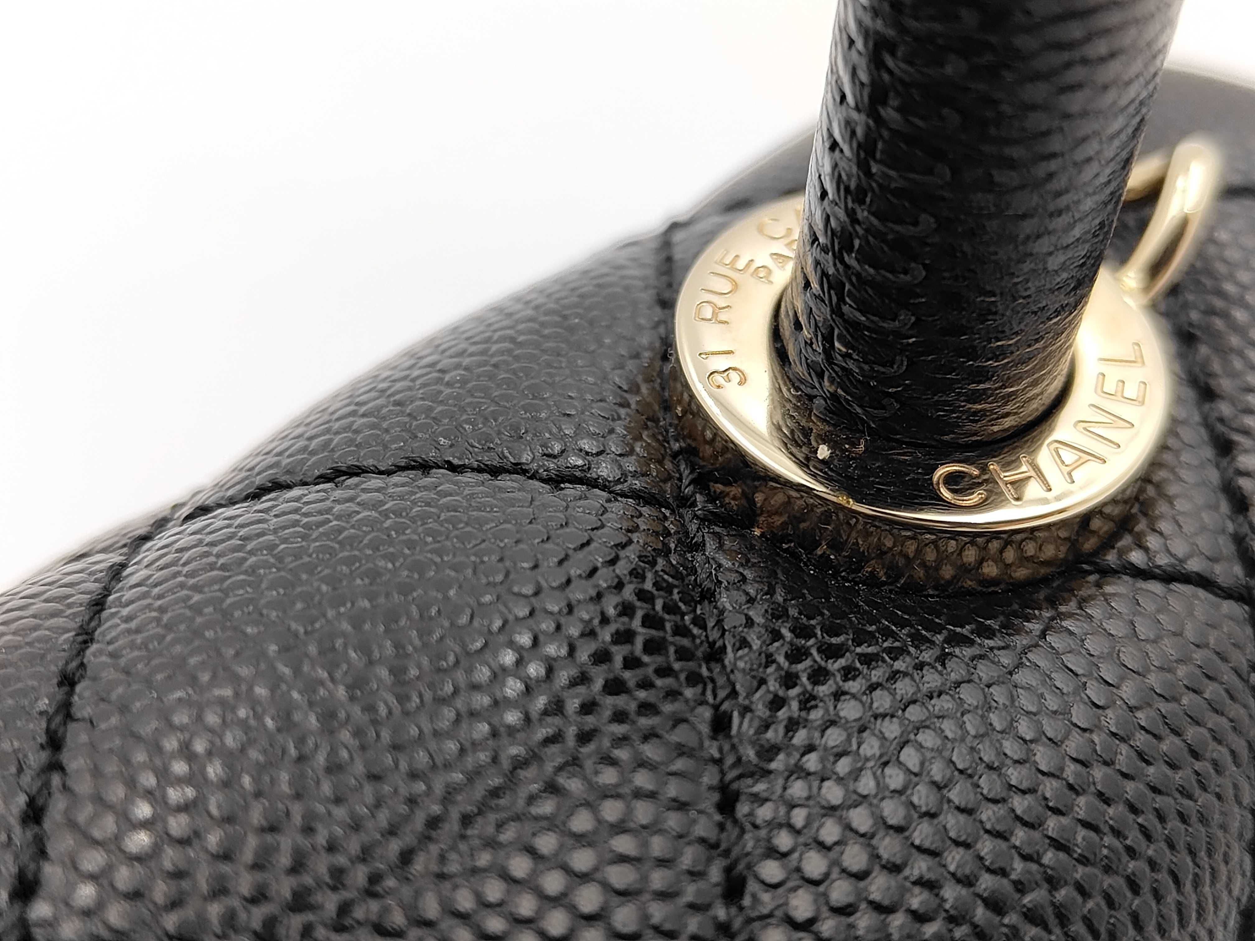 Matelassé Coco Handle XXS Caviar Leather Black Gold Hardware 30 Series Handbag — view 7