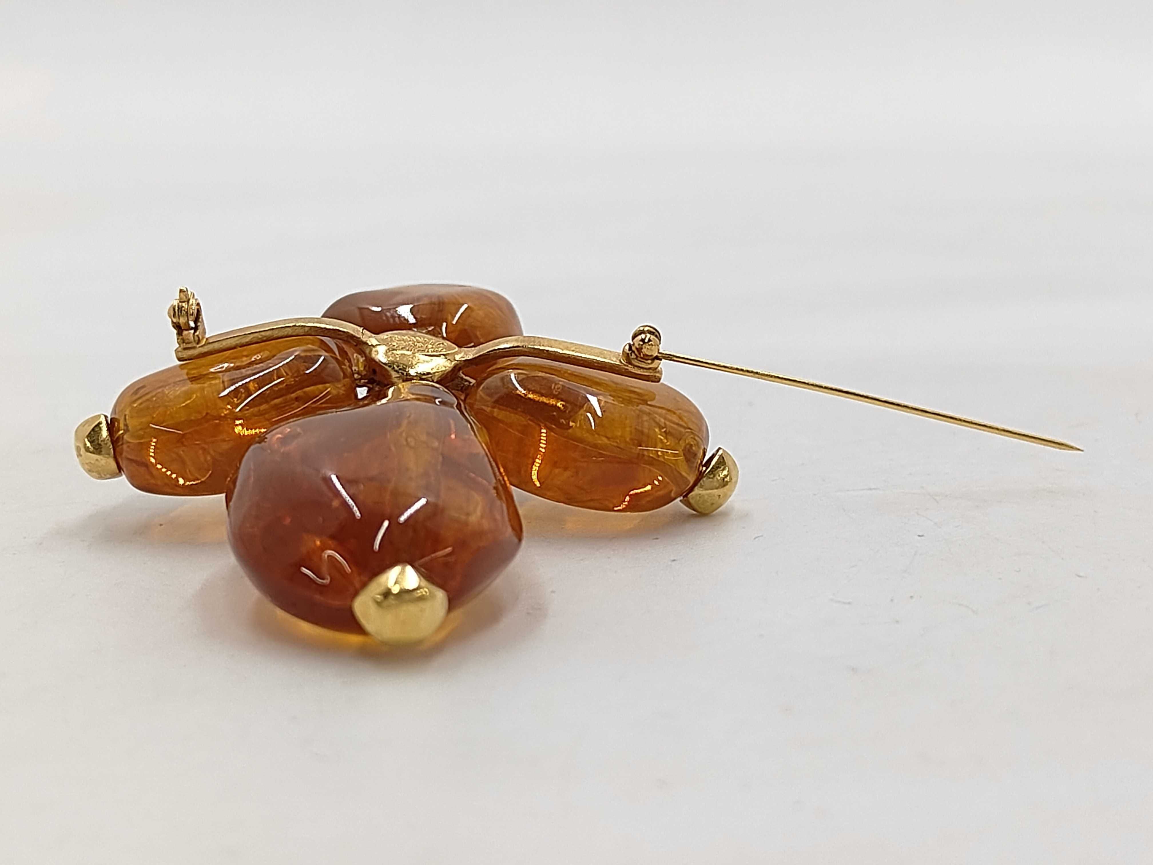 Coco Mark Cross Brooch 99P with Colored Stones — view 3
