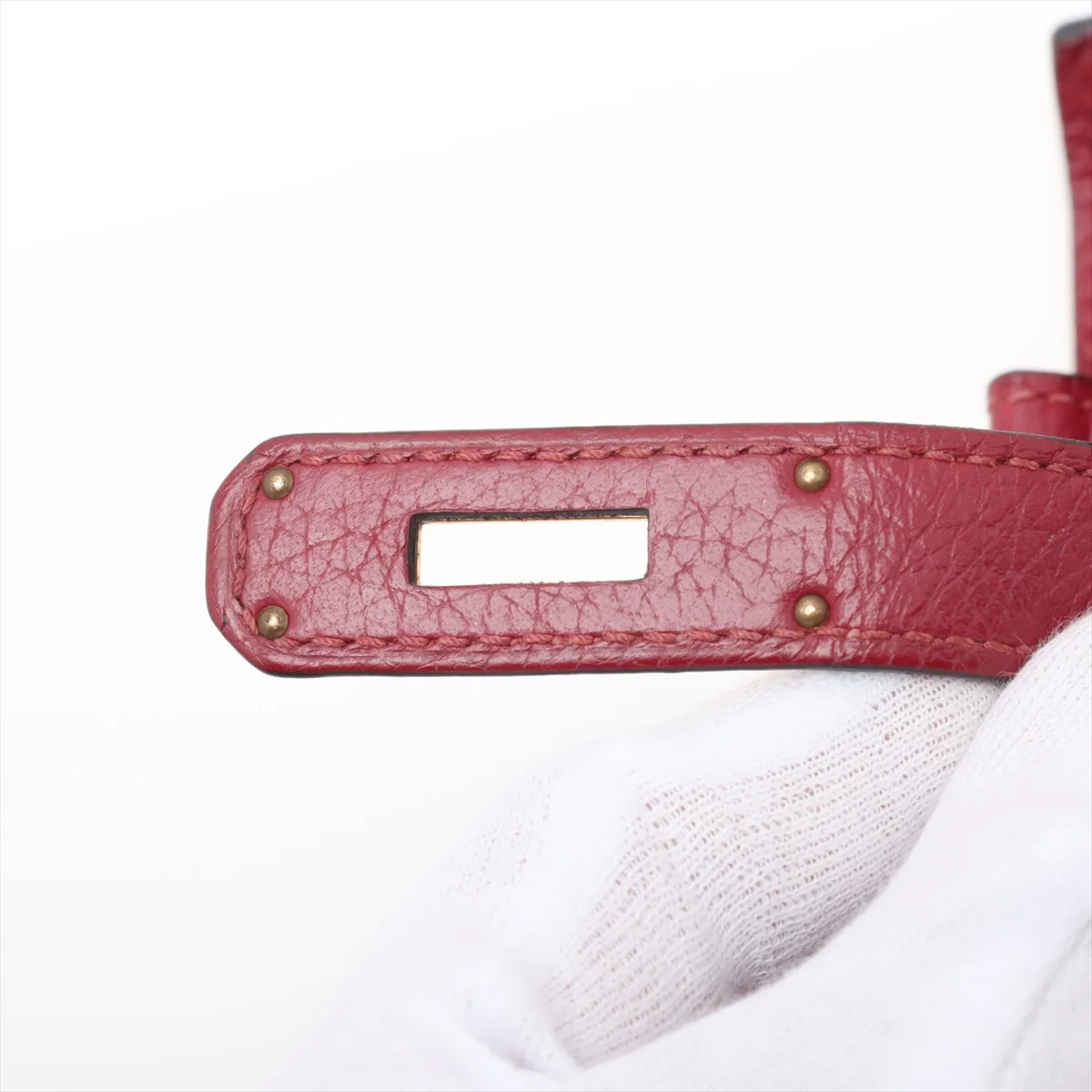[Individually wrapped] Hermes Kelly 28 LeTourne Taurillon Clemence Rouge Vif Gold hardware Engraved unclear — view 13