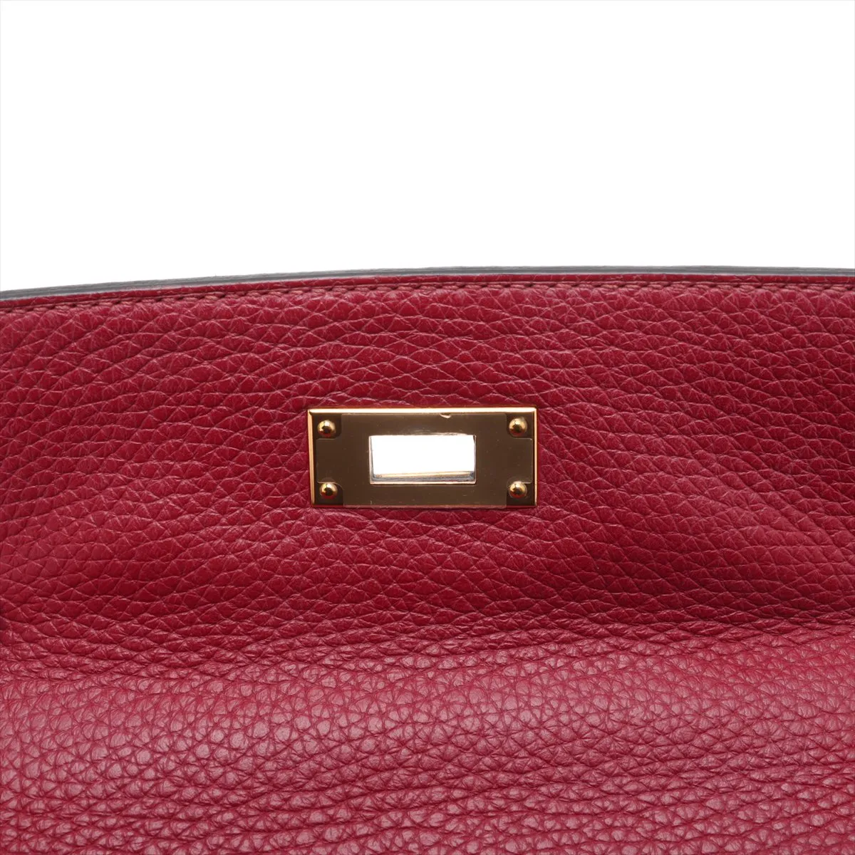 [Individually wrapped] Hermes Kelly 28 LeTourne Taurillon Clemence Rouge Vif Gold hardware Engraved unclear — view 15