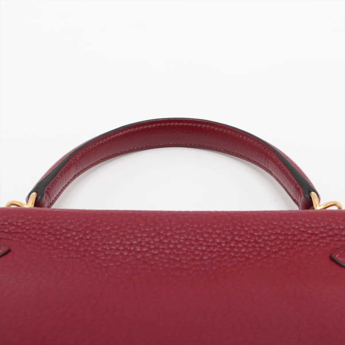 [Individually wrapped] Hermes Kelly 28 LeTourne Taurillon Clemence Rouge Vif Gold hardware Engraved unclear — view 6