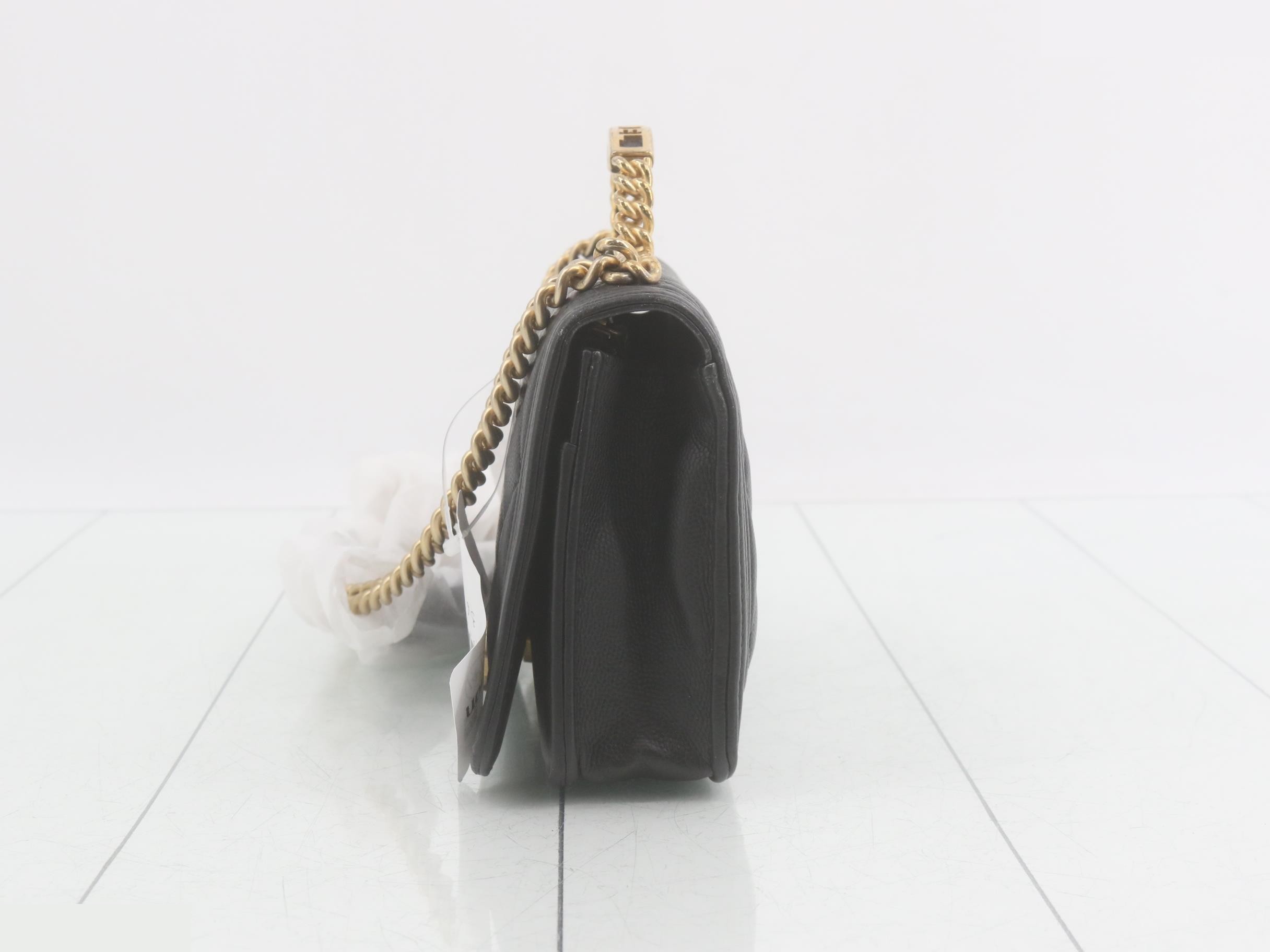 Boy Chanel Caviar Skin 2-Way Hand/Chain Wallet — view 3