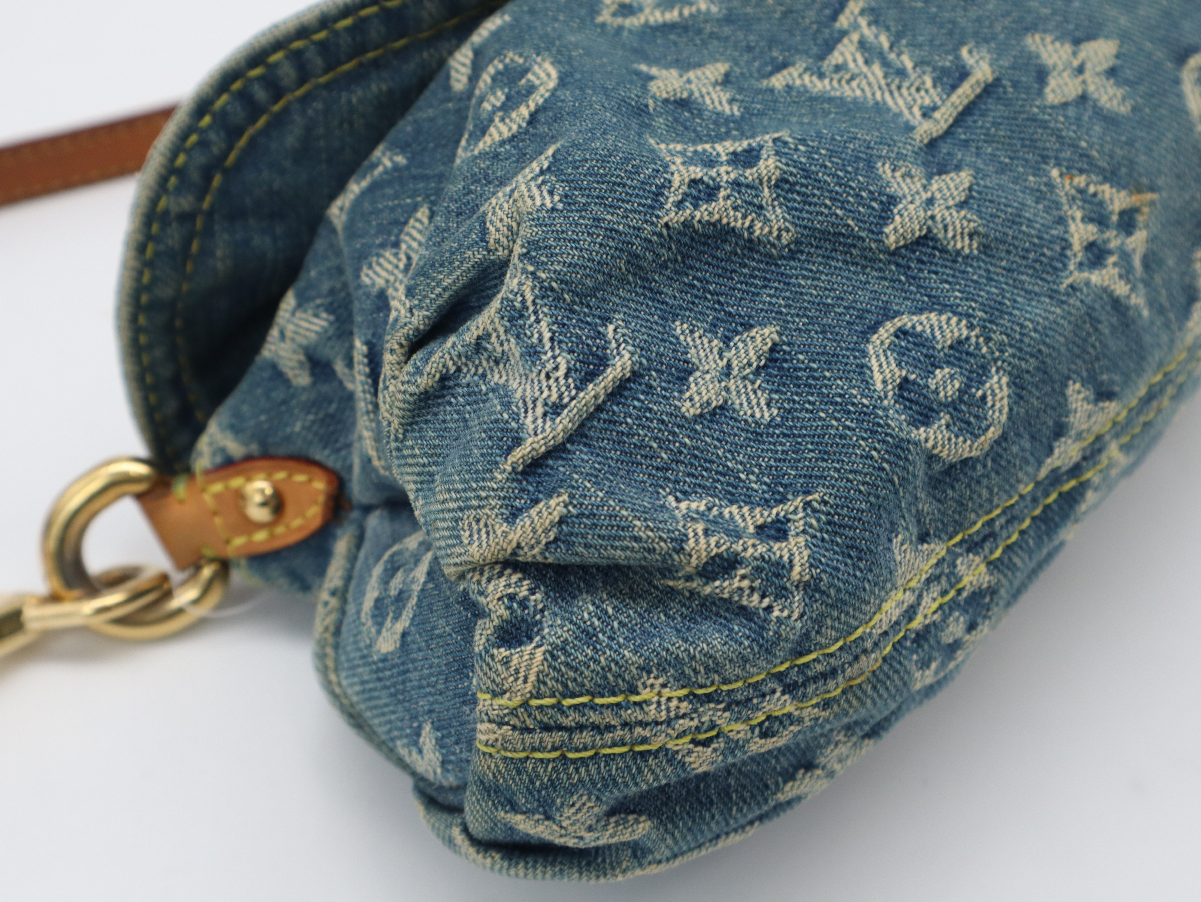 M95050 Monogram Denim Mini Pleated Shoulder Bag — view 9