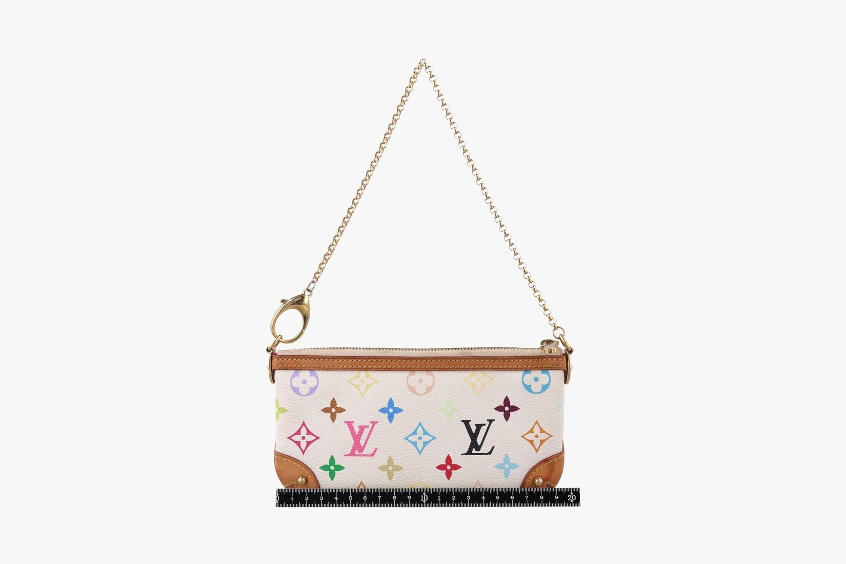 Pochette Mila MM Monogram Multicolor Blanc — view 2