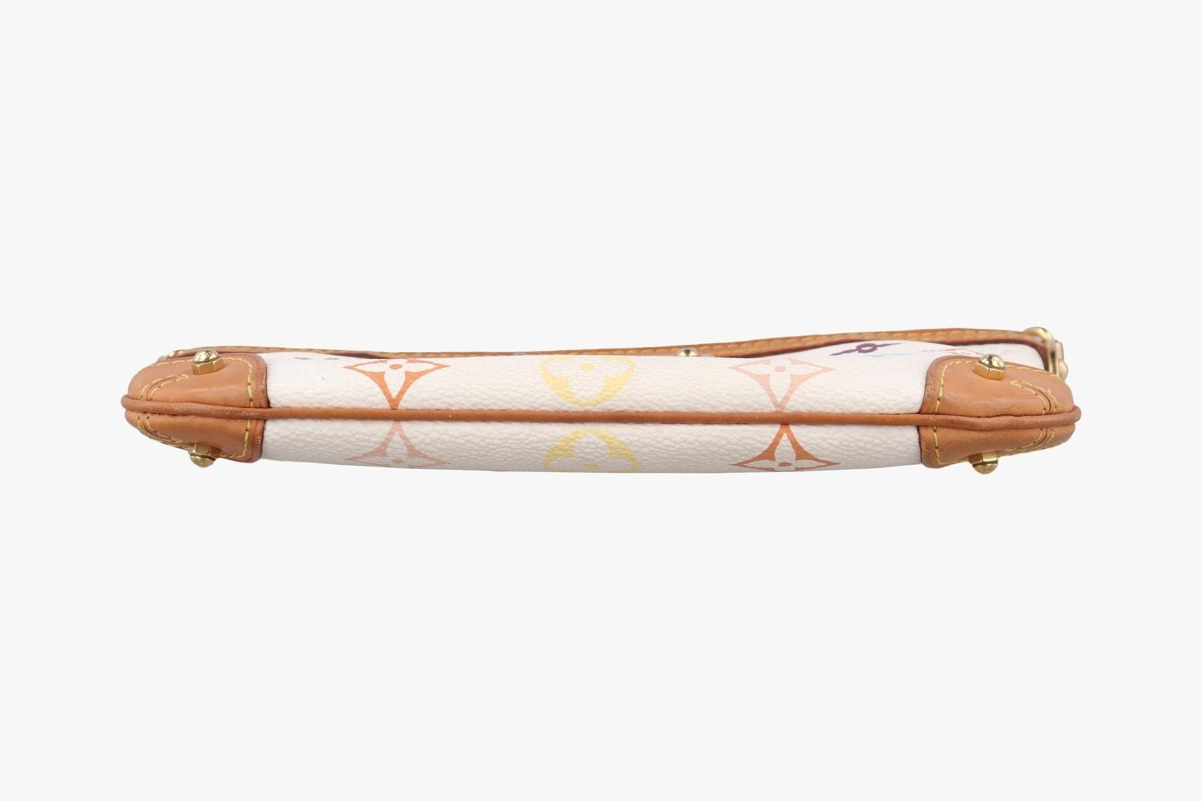 Pochette Mila MM Monogram Multicolor Blanc — view 3